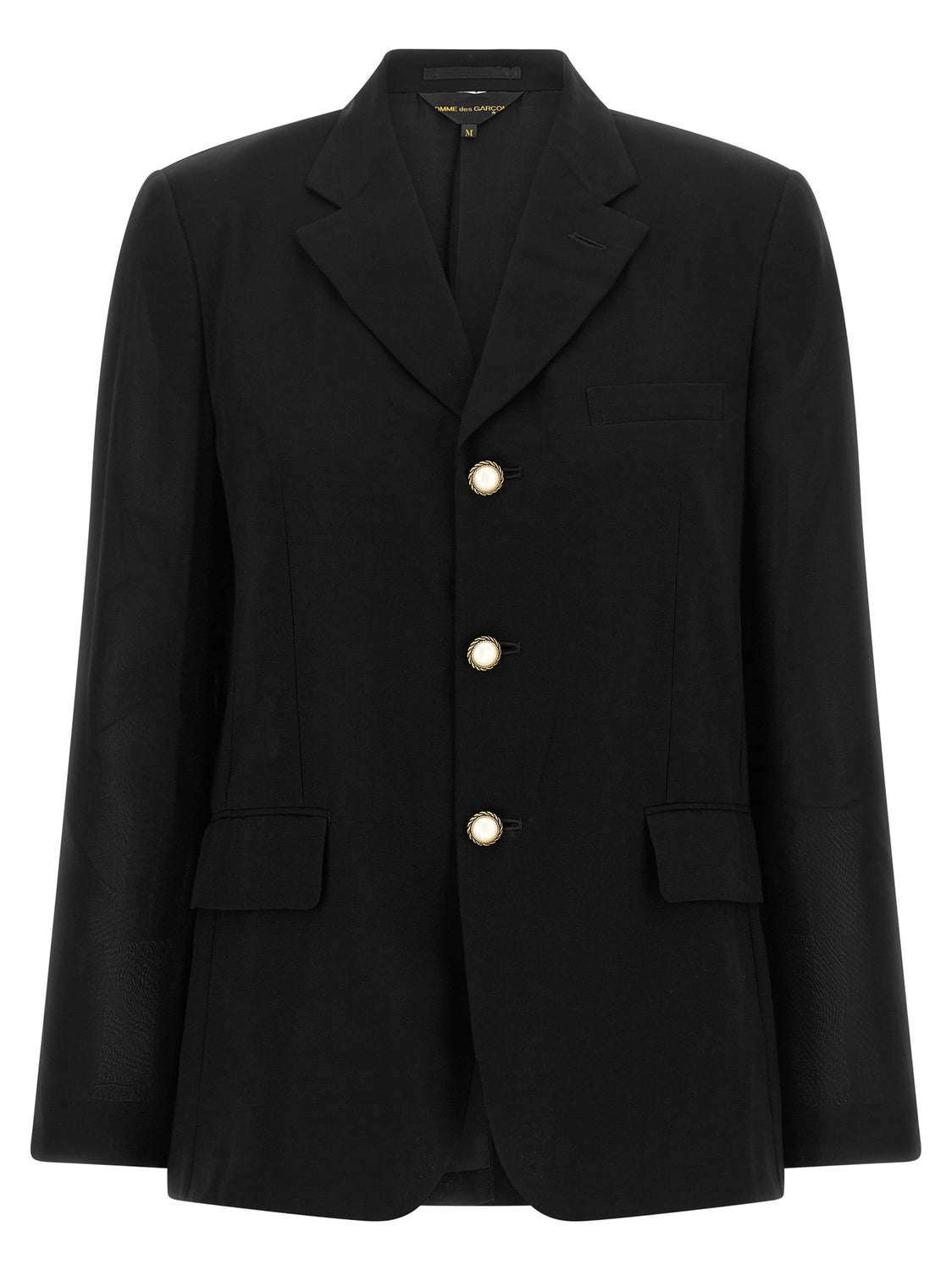 Black Polyester Blazer