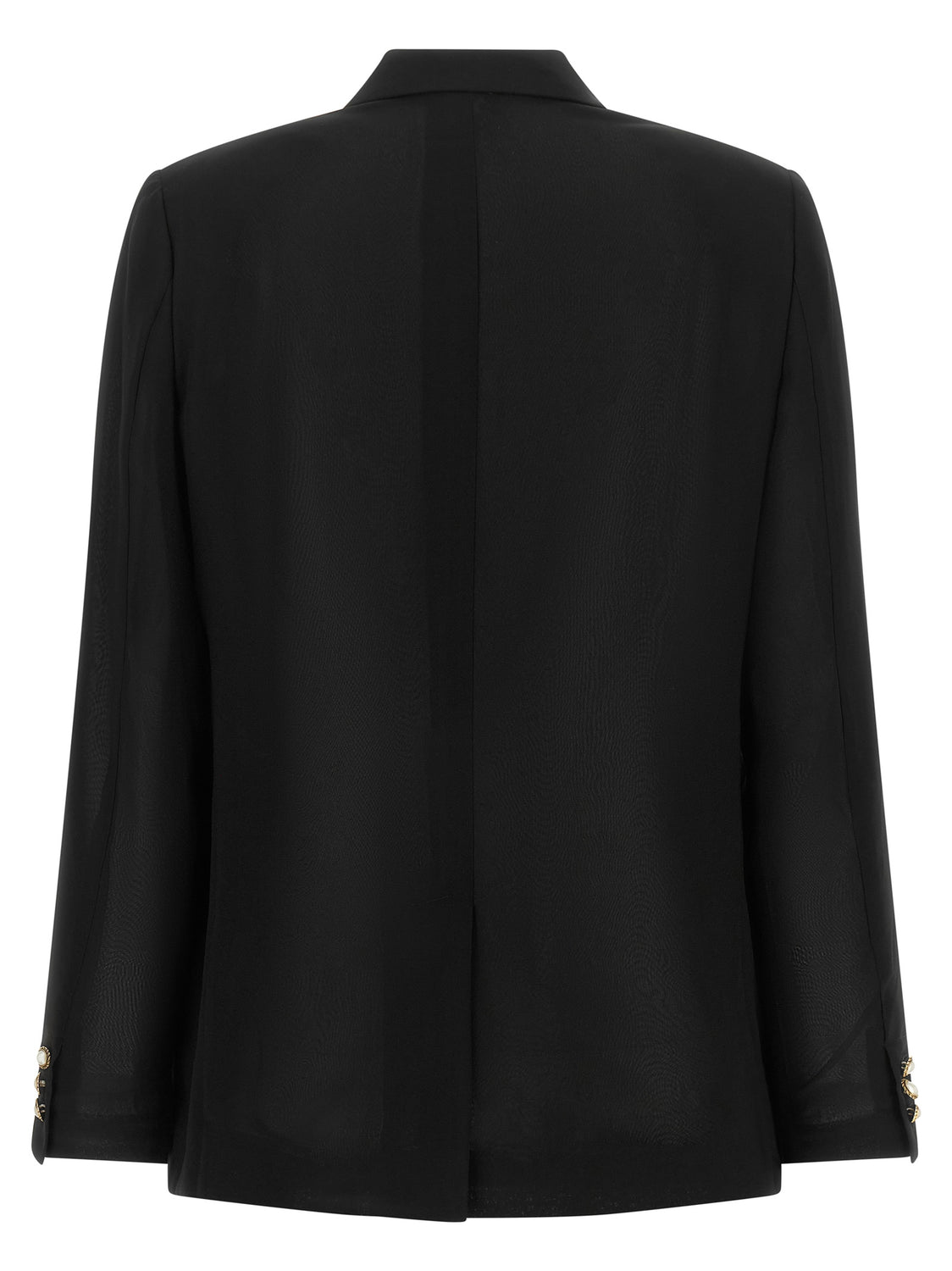 Black Polyester Blazer