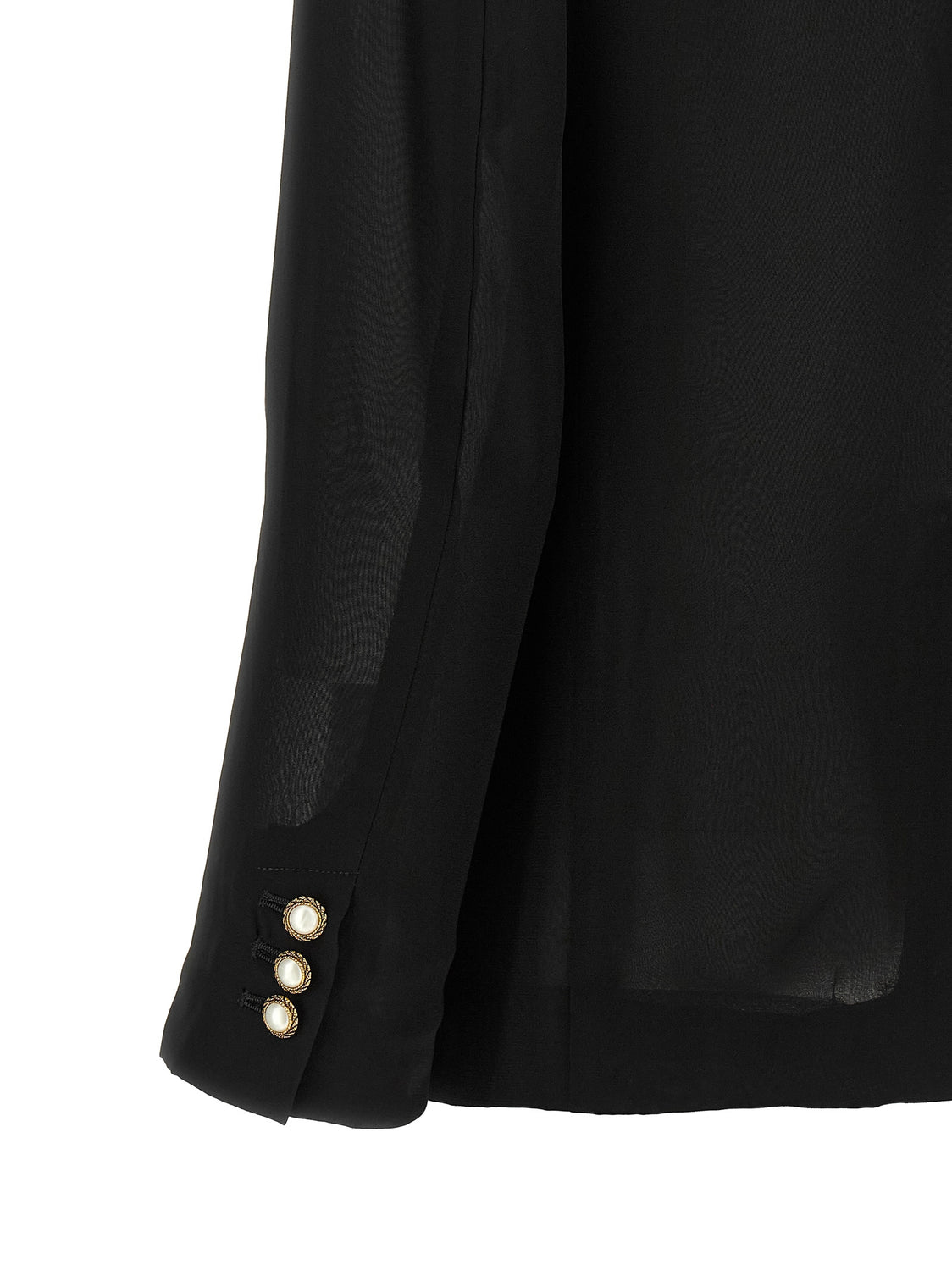 Black Polyester Blazer