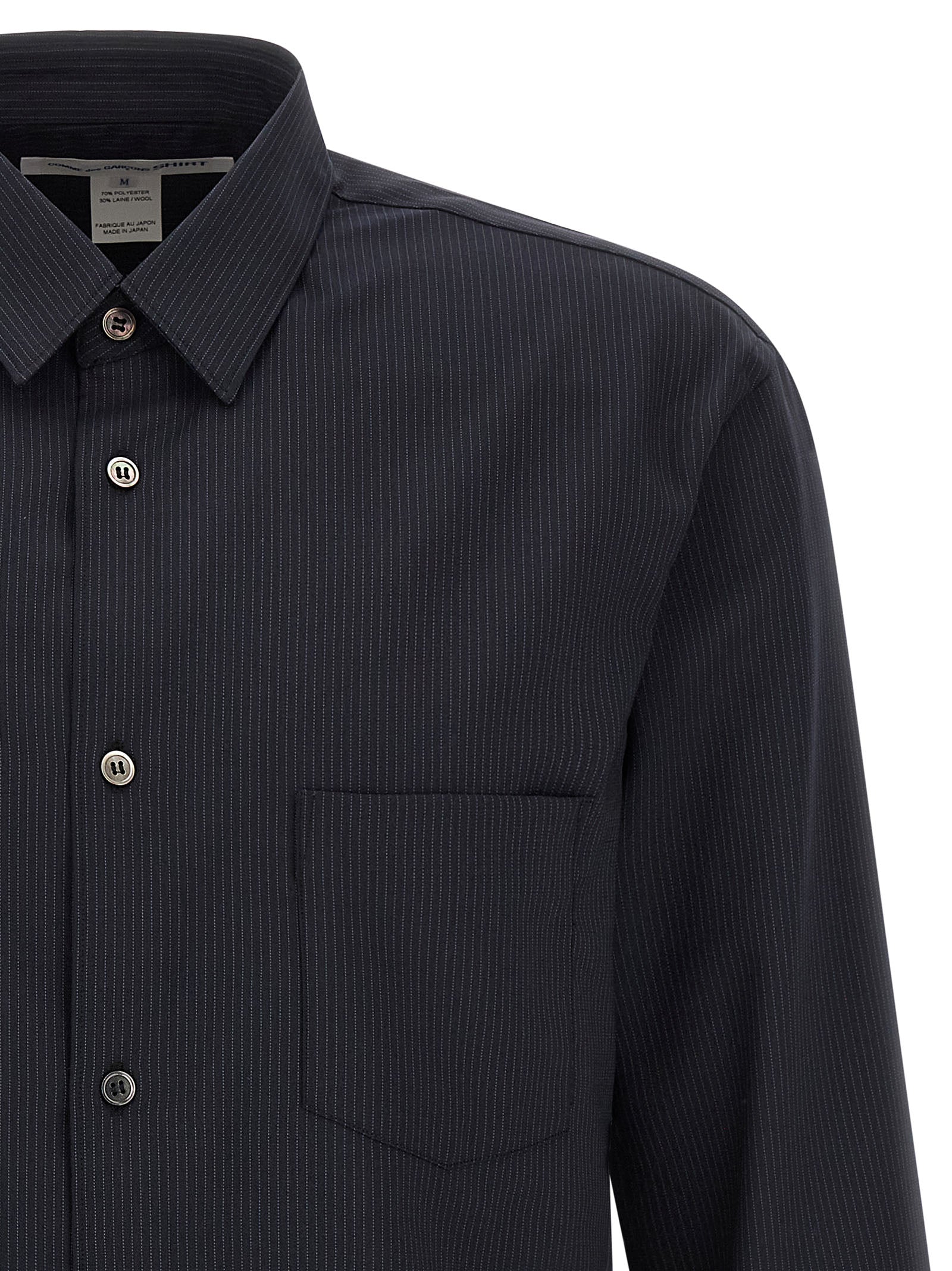Blue Polyester Blouse