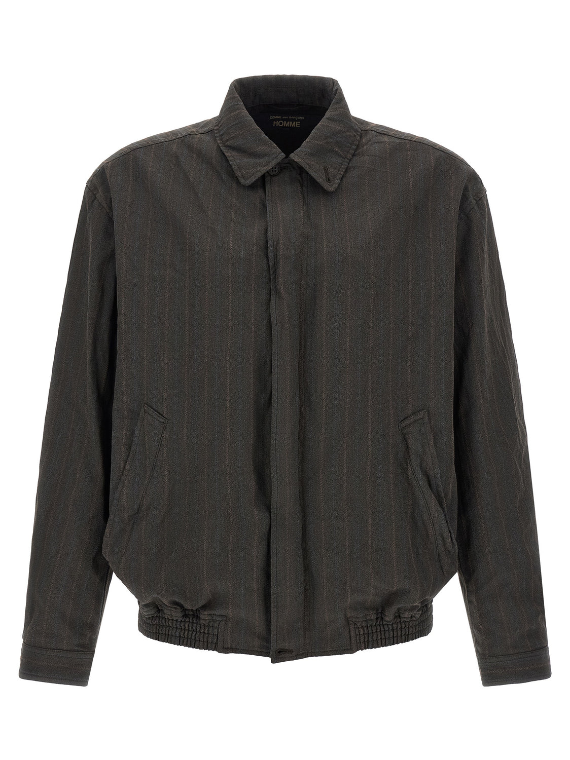 Brown Polyester Bomber