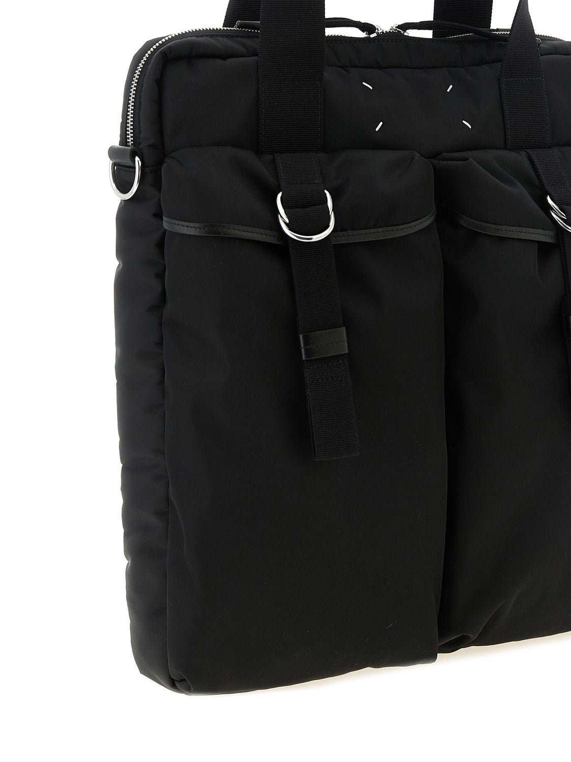 Black Polyamide Tote Bag