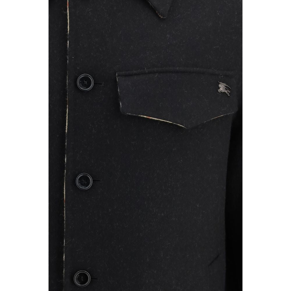 Black Wool Oves Aries Full-Length Jacket
