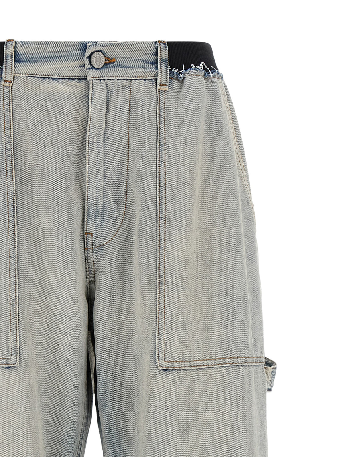 Blue Cotton Relaxed Fit Jeans