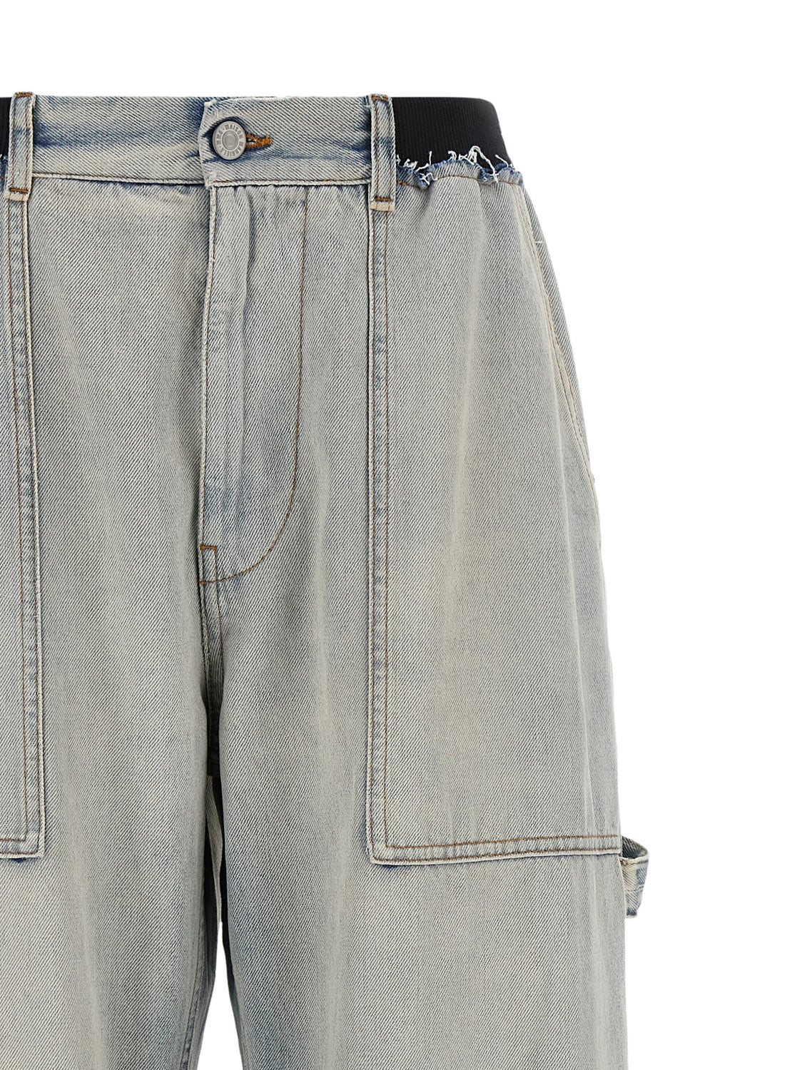 Blue Cotton Relaxed Fit Jeans