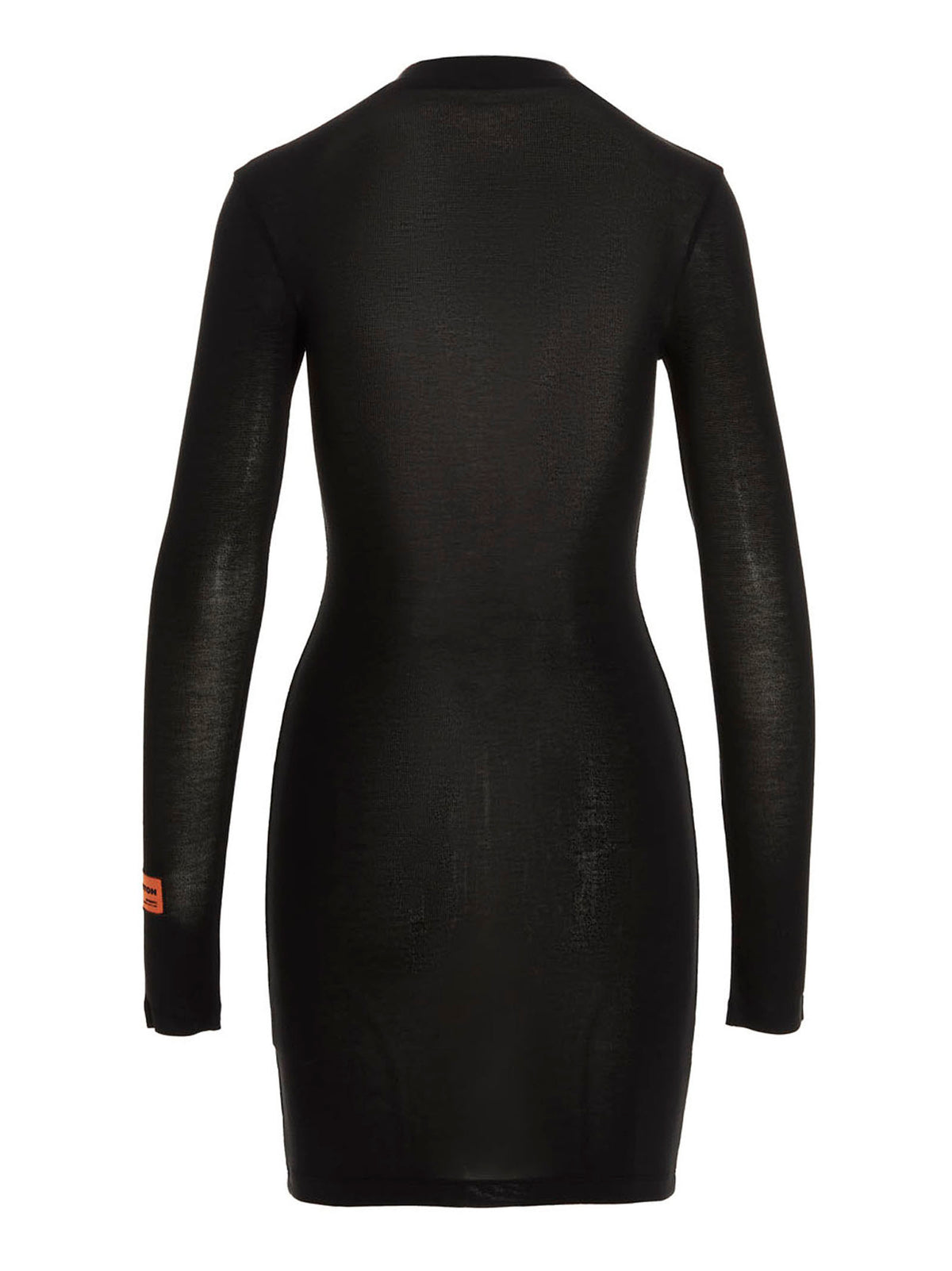 Black Polyester Short Dress