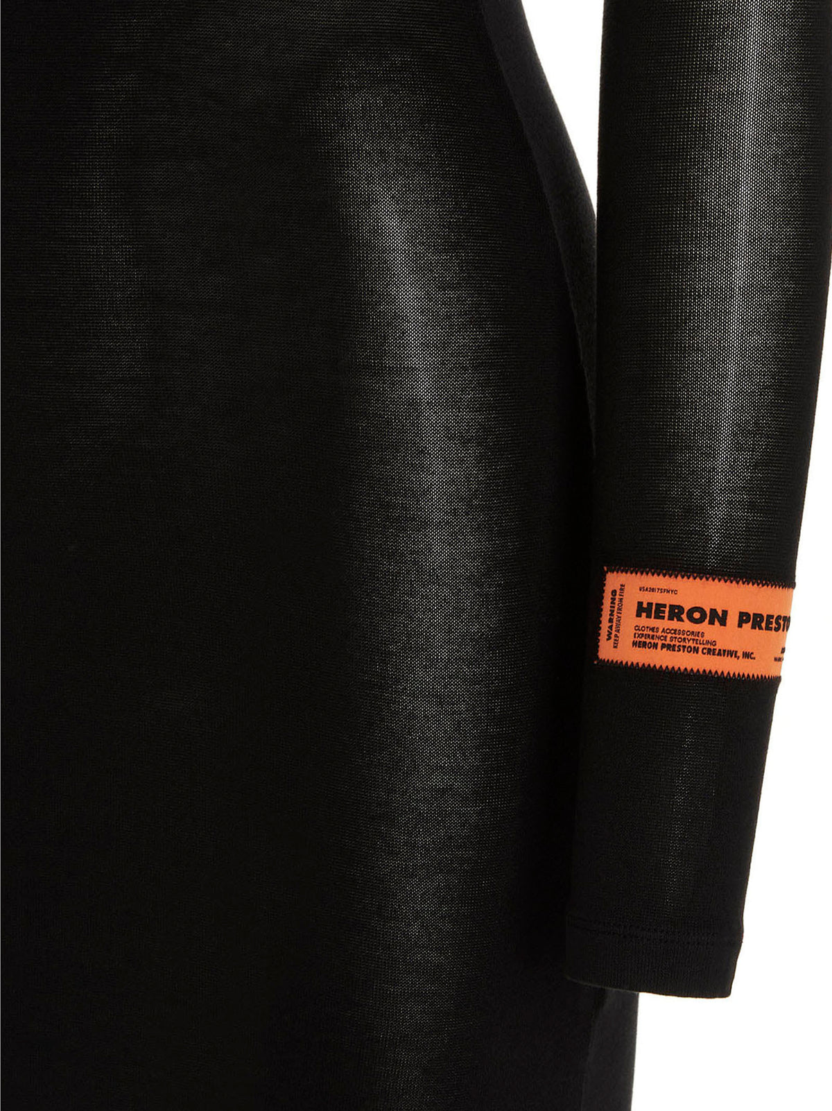 Black Polyester Short Dress