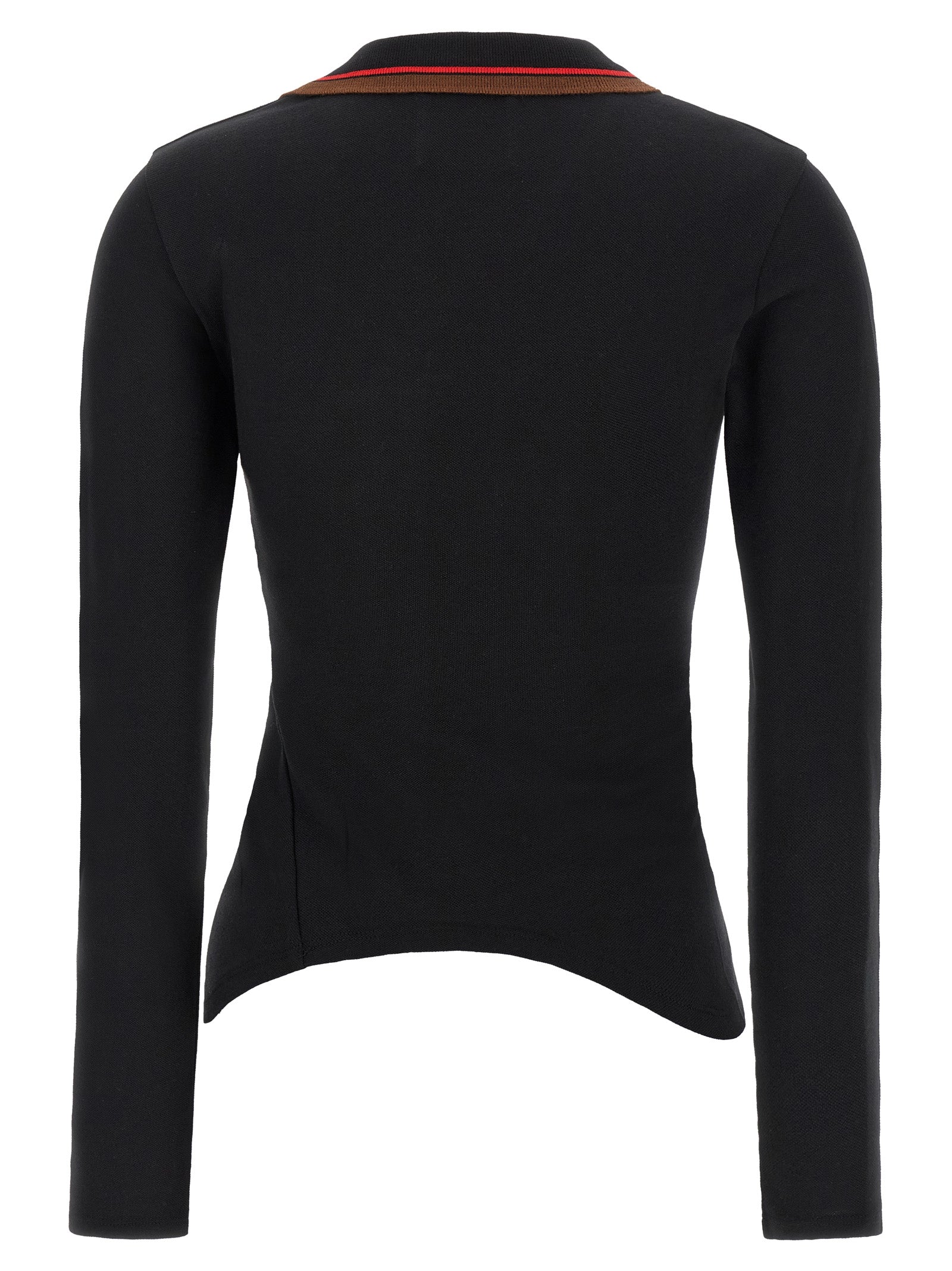 Black Cotton Polo Shirt