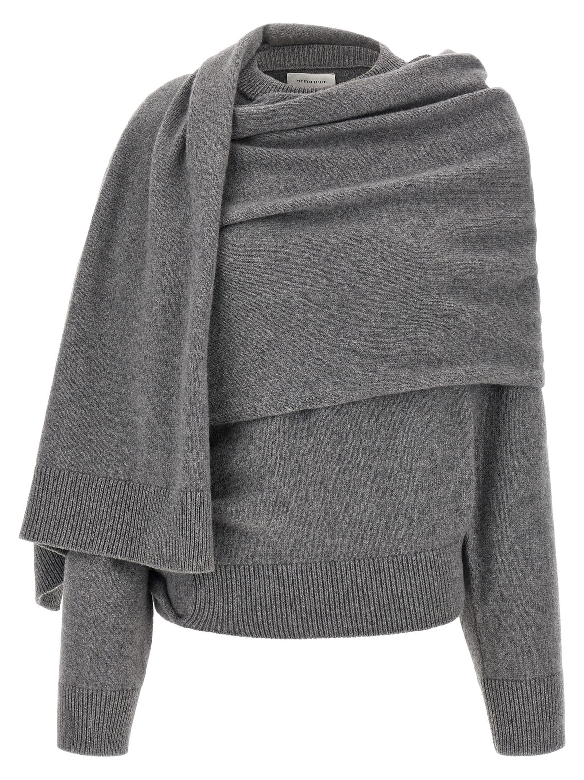 Gray Wool Cardigan