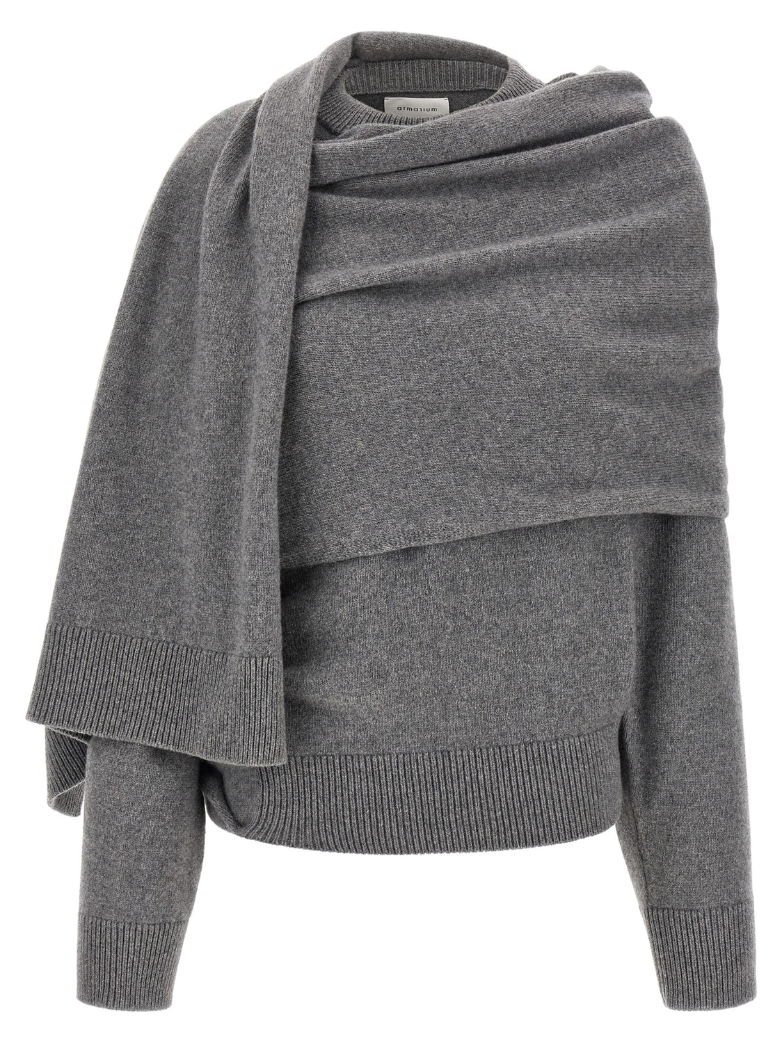 Gray Wool Cardigan