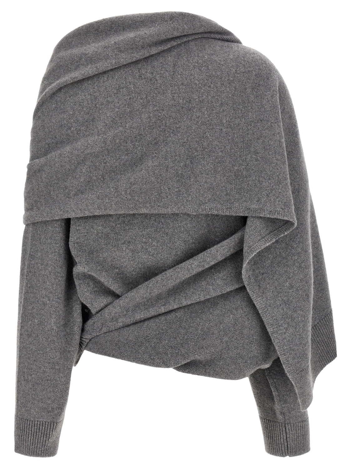 Gray Wool Cardigan