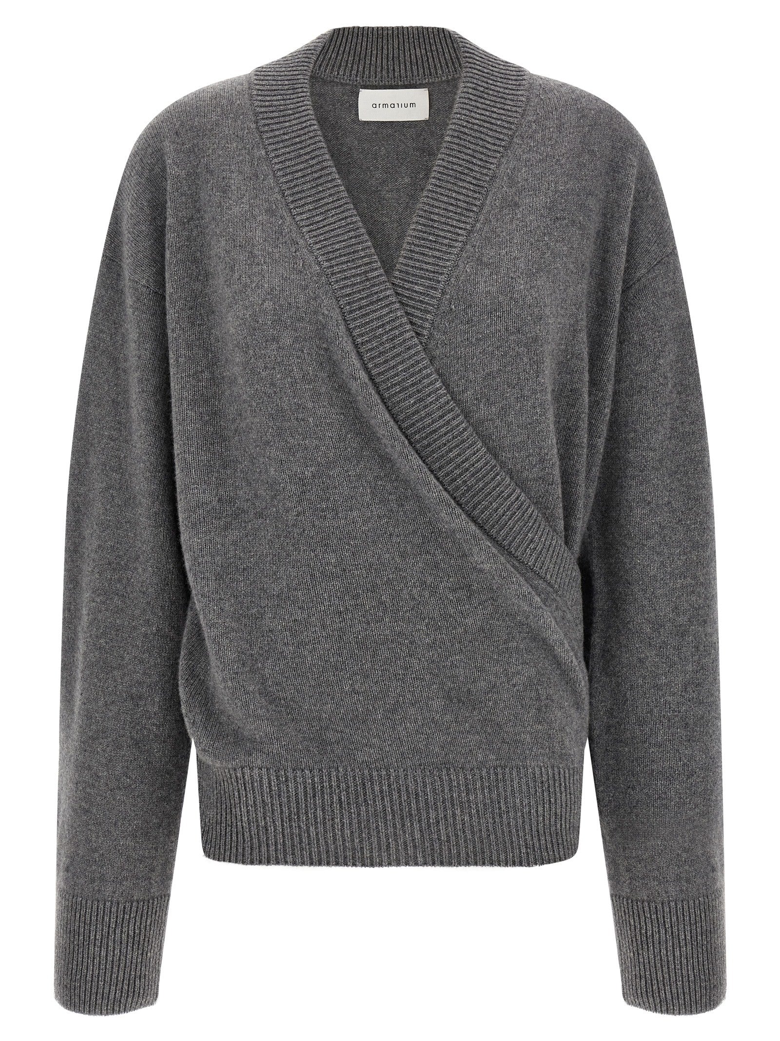 Gray Wool Cardigan