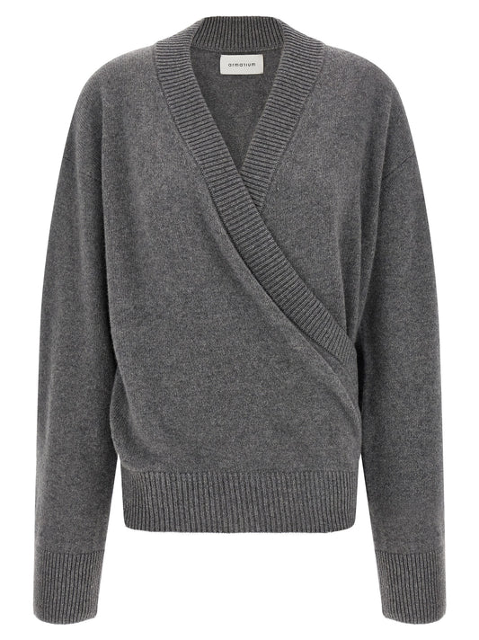 Gray Wool Cardigan