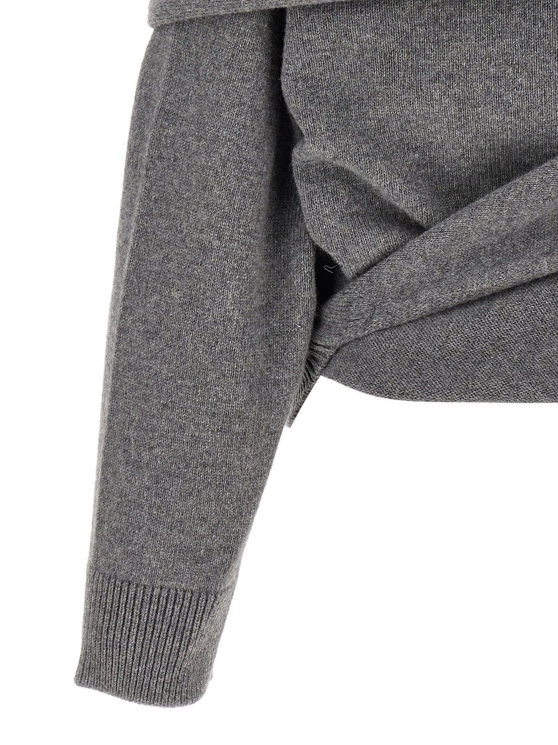 Gray Wool Cardigan