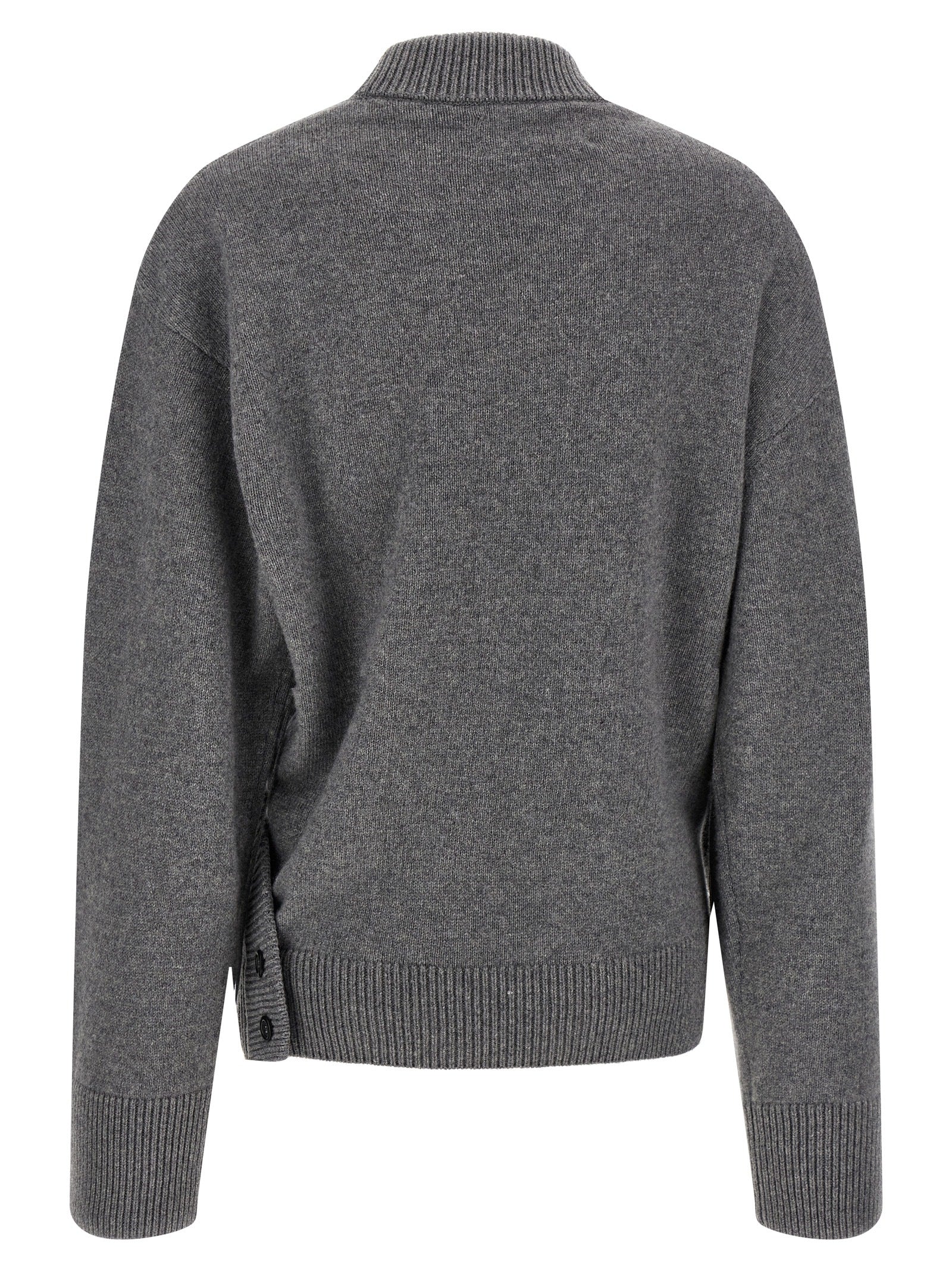 Gray Wool Cardigan