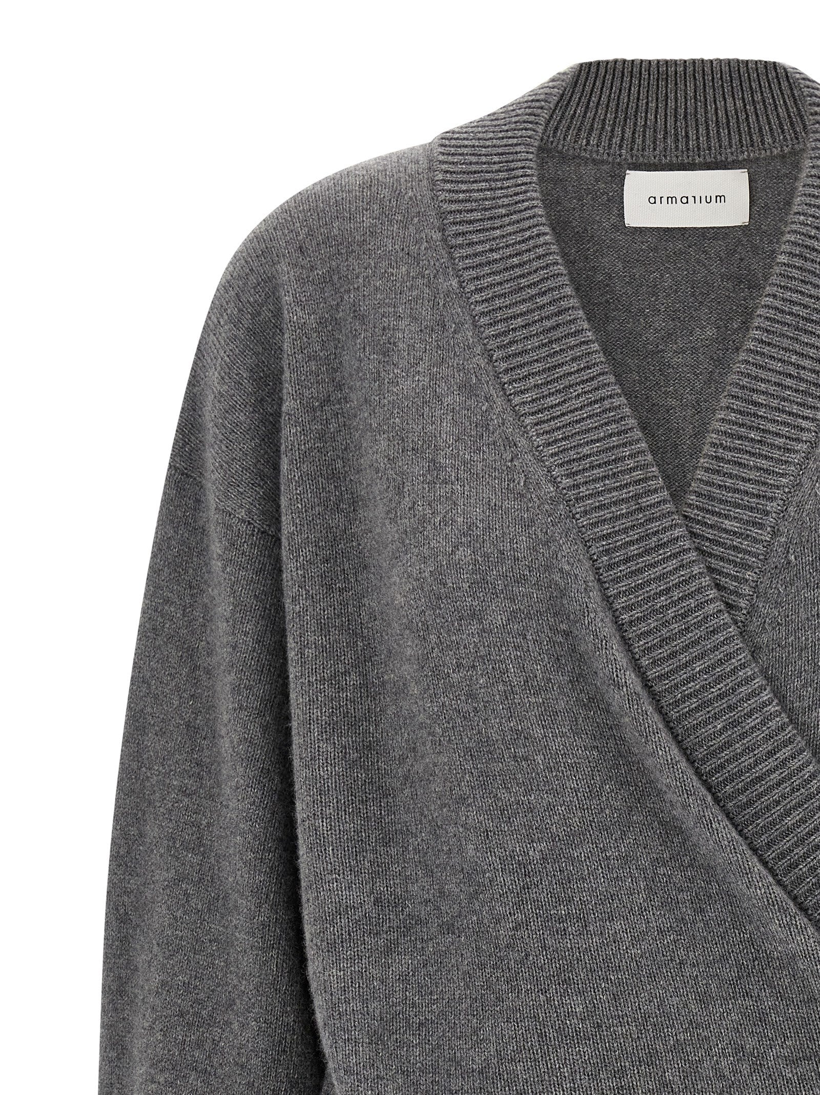 Gray Wool Cardigan