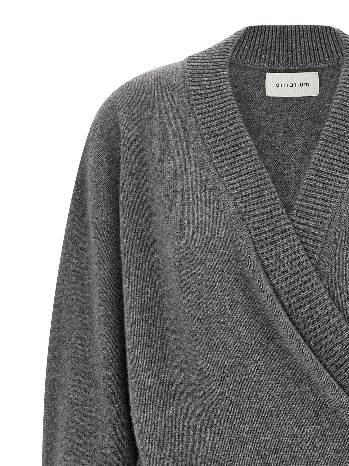 Gray Wool Cardigan