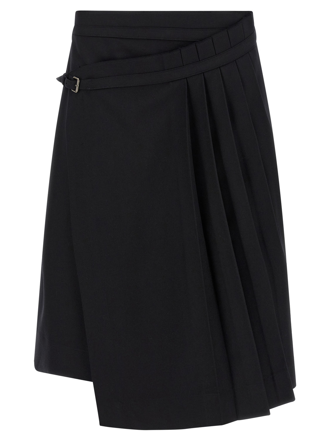 Black Wool Long Skirt
