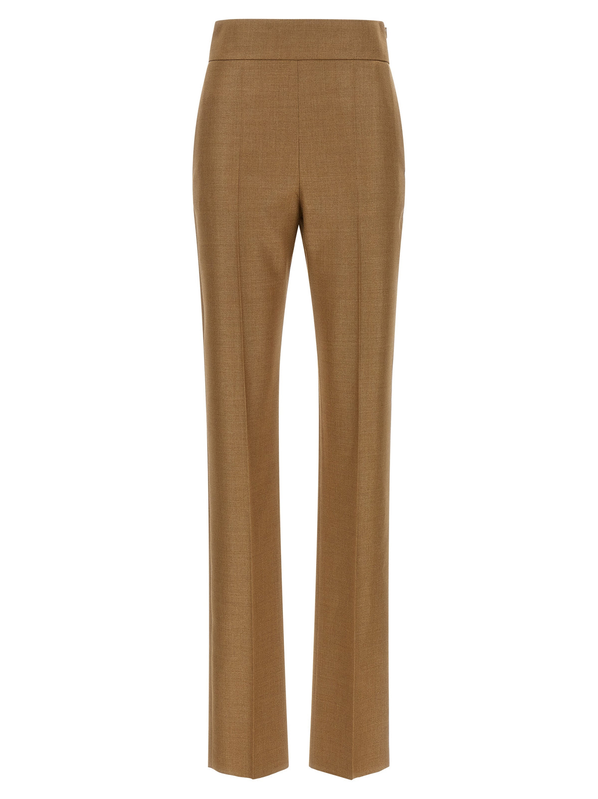 Beige Virgin Wool Dress Pants