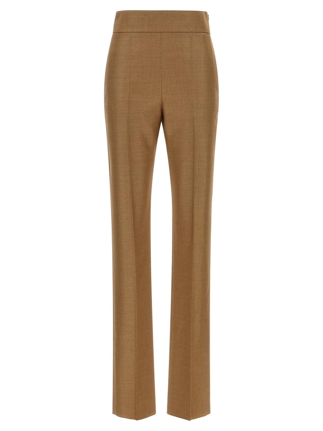 Beige Virgin Wool Dress Pants