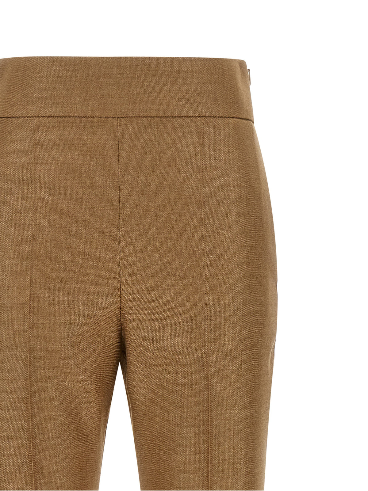 Beige Virgin Wool Dress Pants