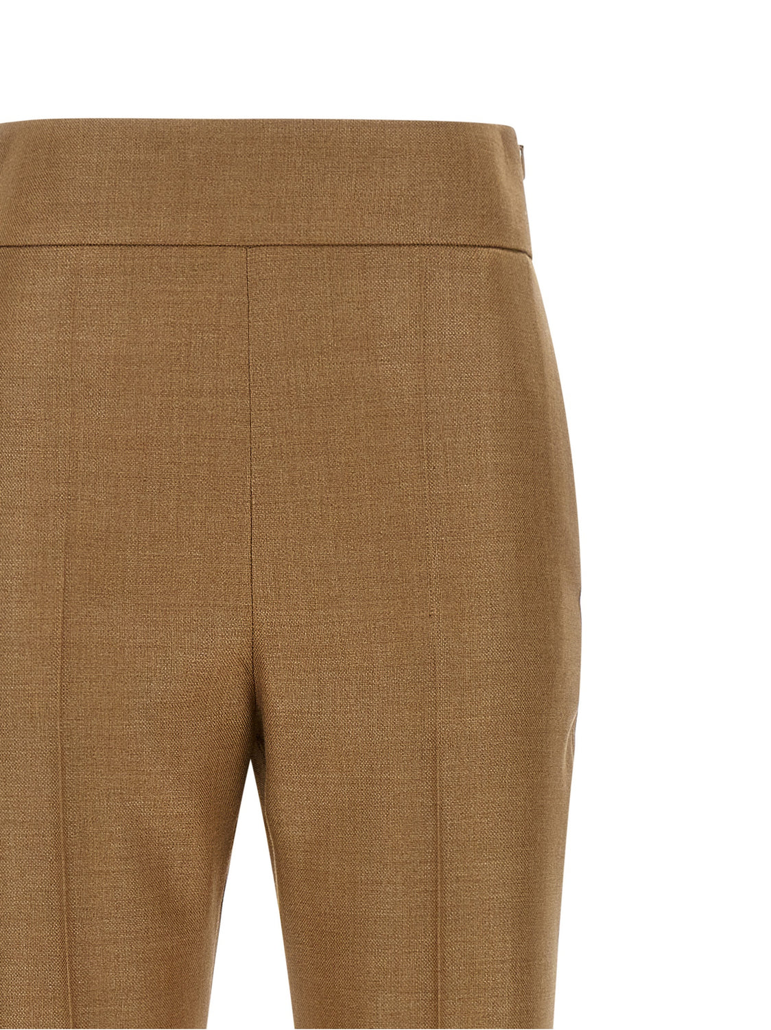 Beige Virgin Wool Dress Pants