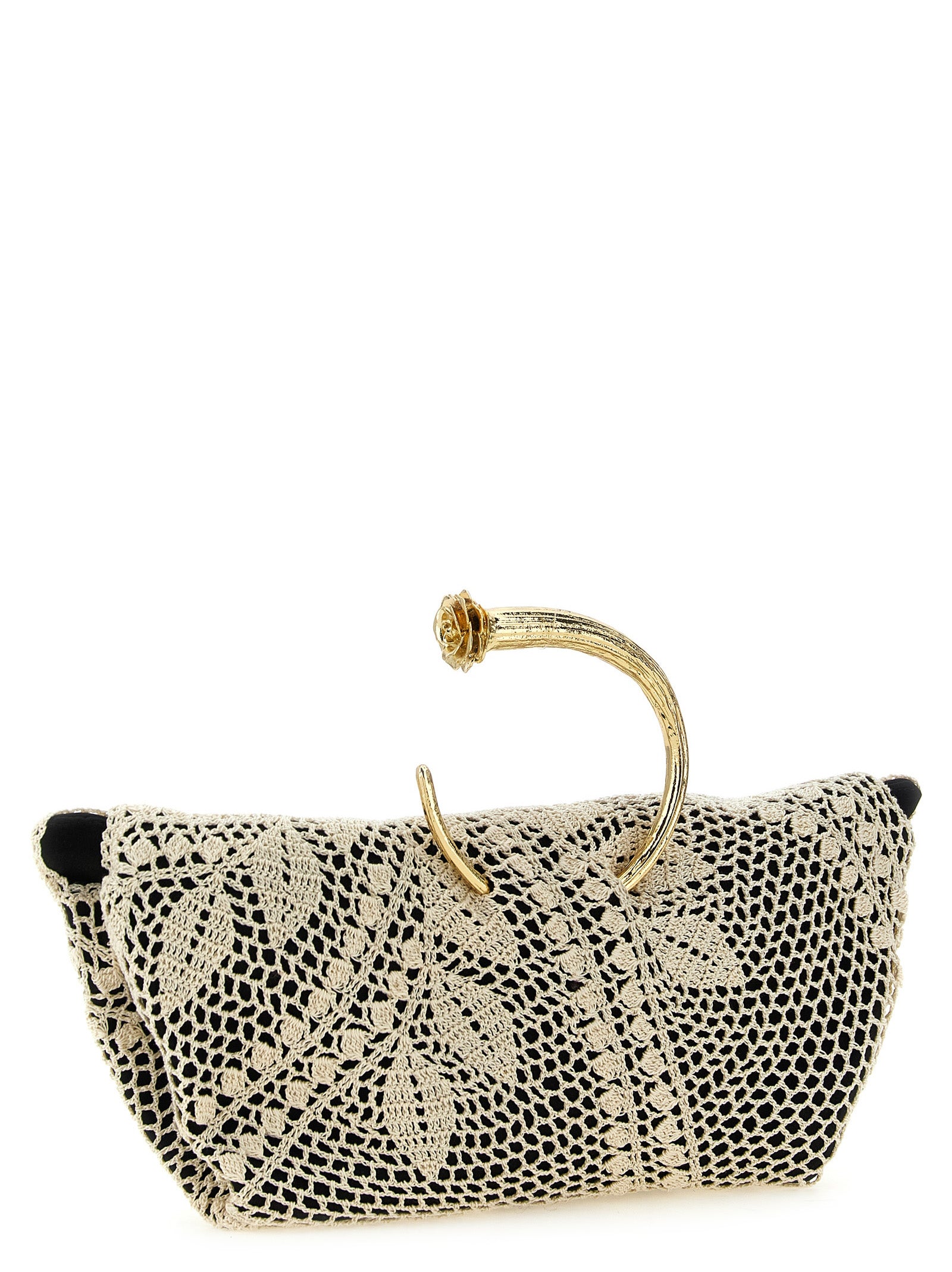Bicolor Silk Clutch Bag