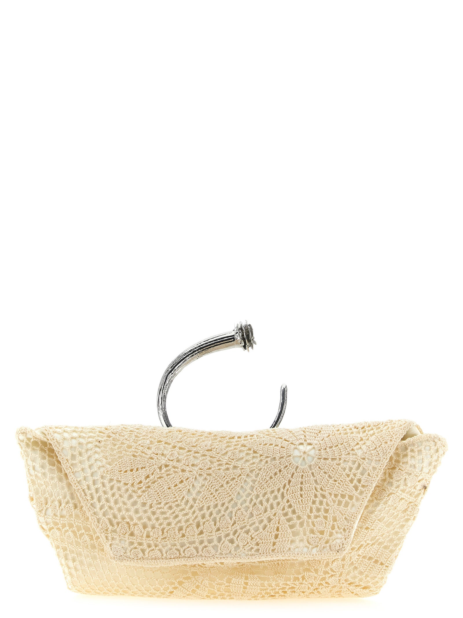 White Silk Clutch Bag