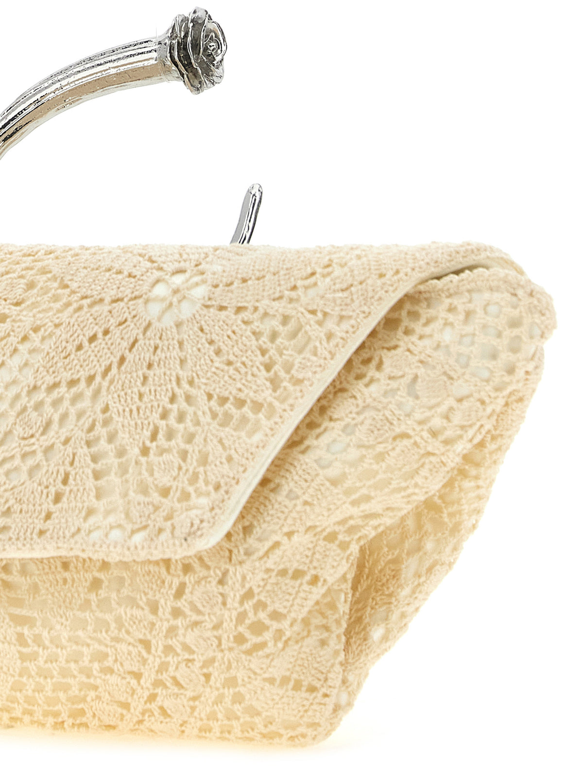 White Silk Clutch Bag