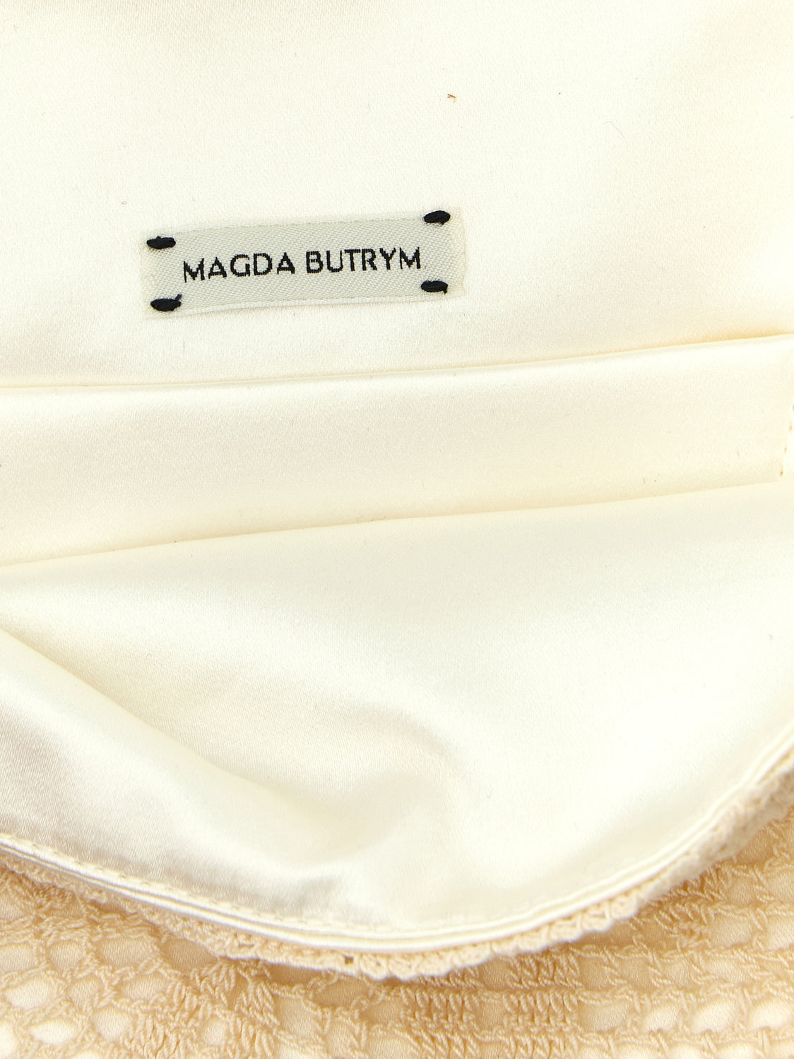 White Silk Clutch Bag