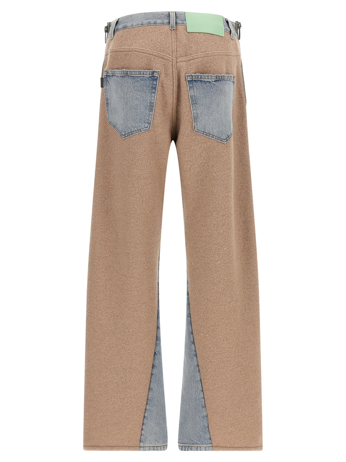 Multicolor Cotton Straight-Leg Jeans