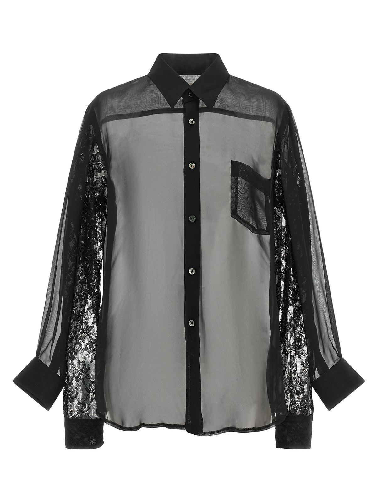 Black Polyester Blouse