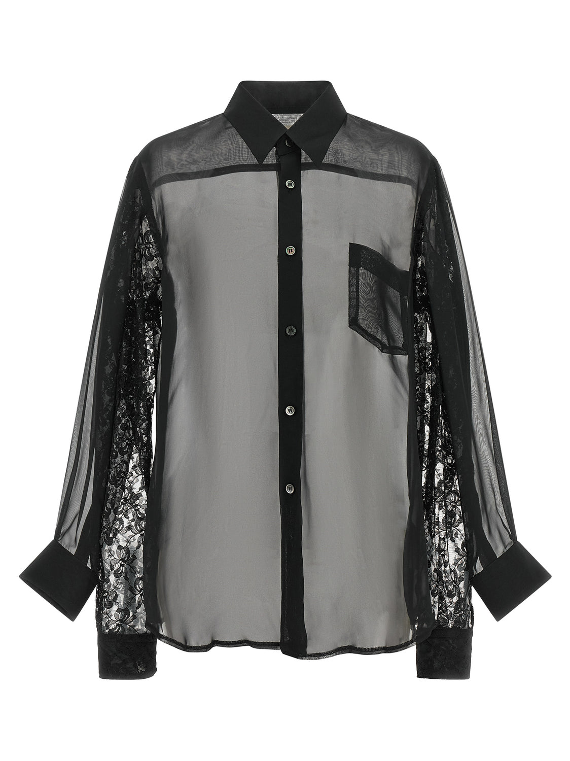 Black Polyester Blouse