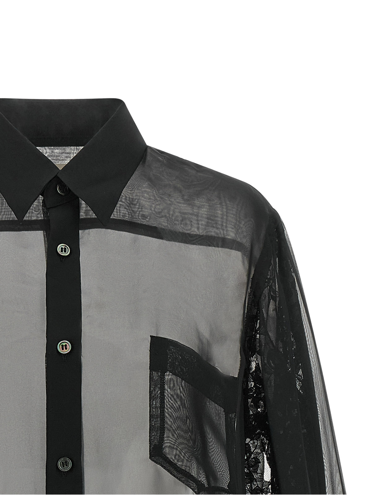 Black Polyester Blouse