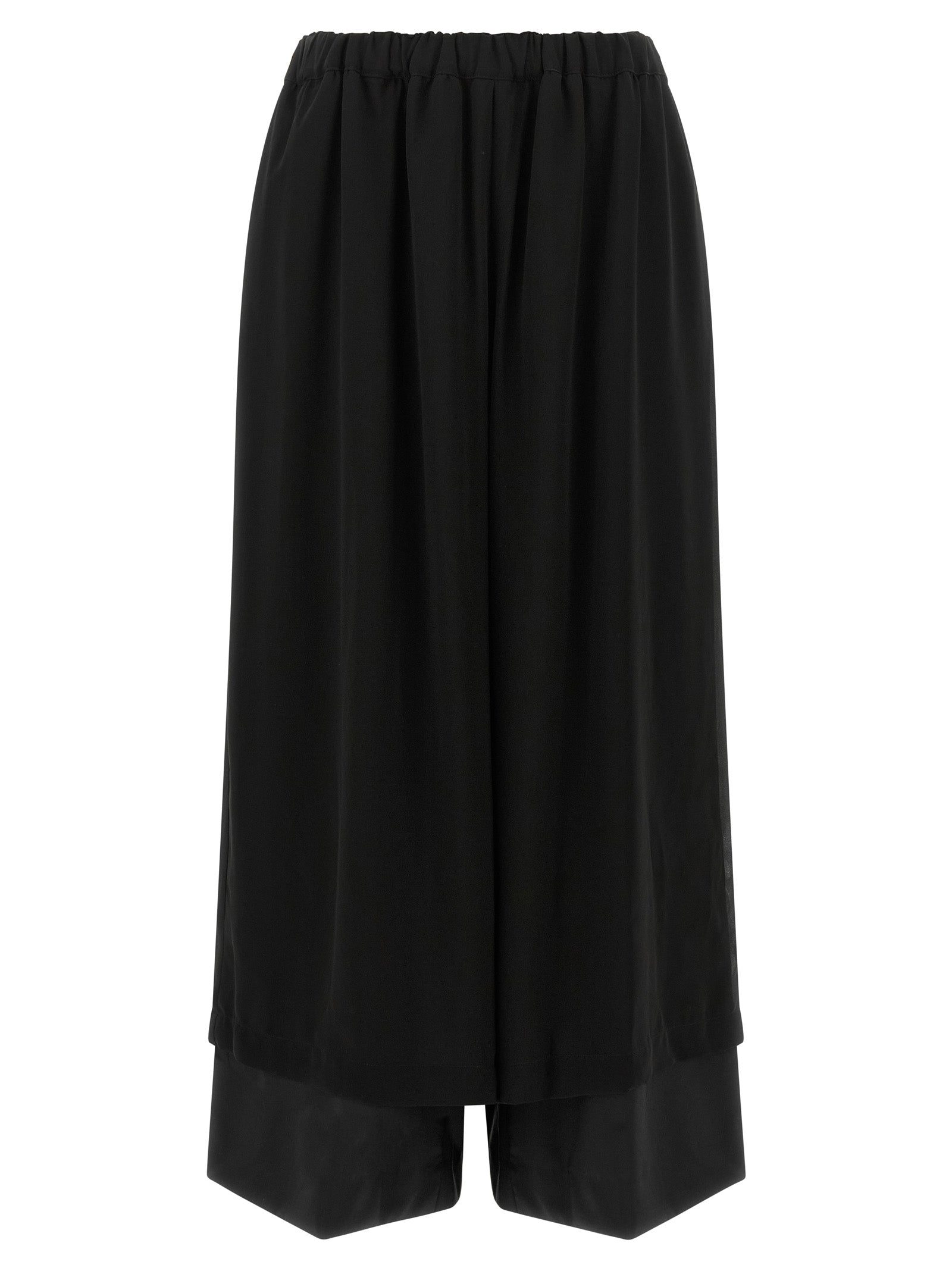 Black Wool Casual Pants