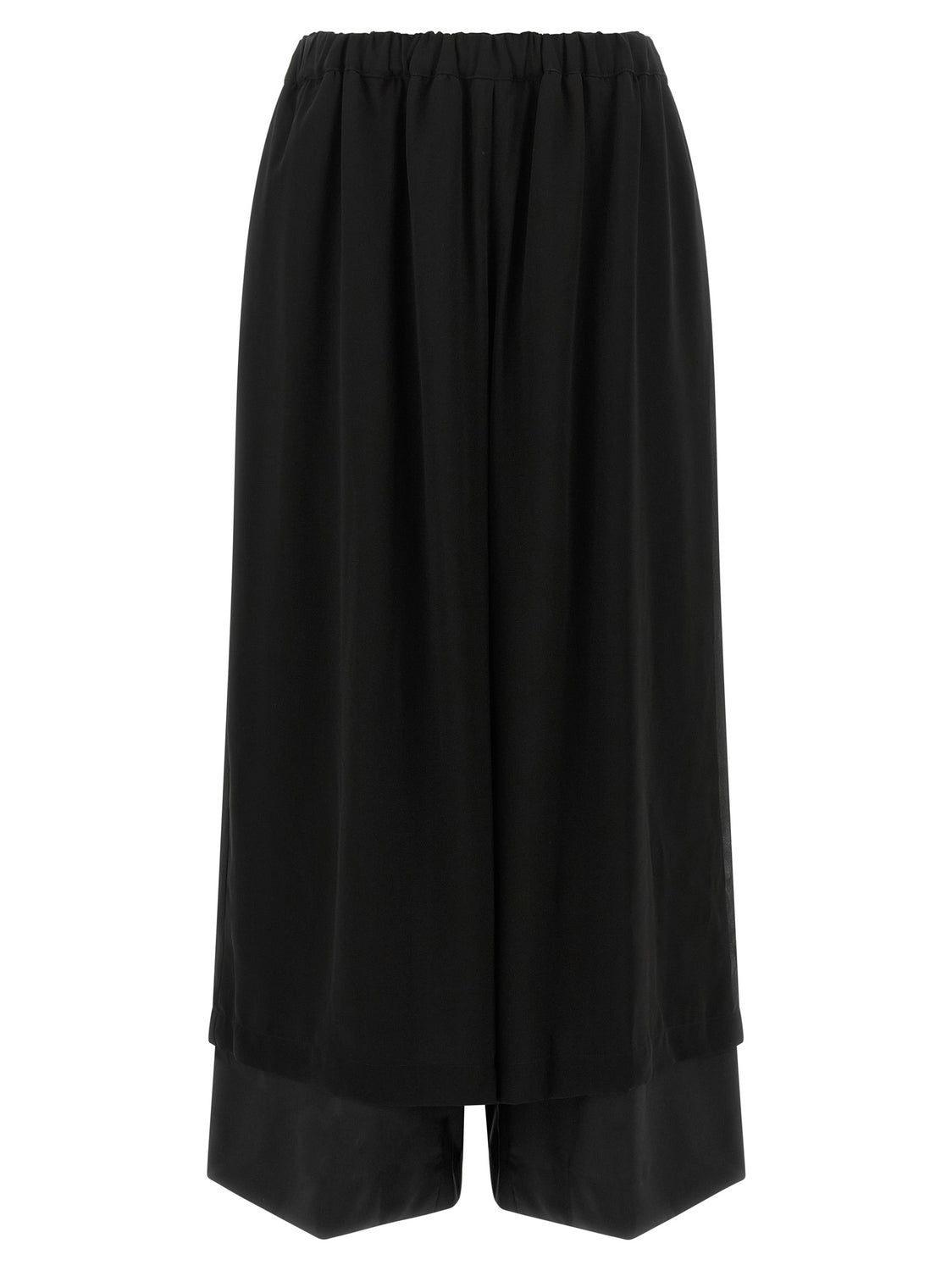 Black Wool Casual Pants