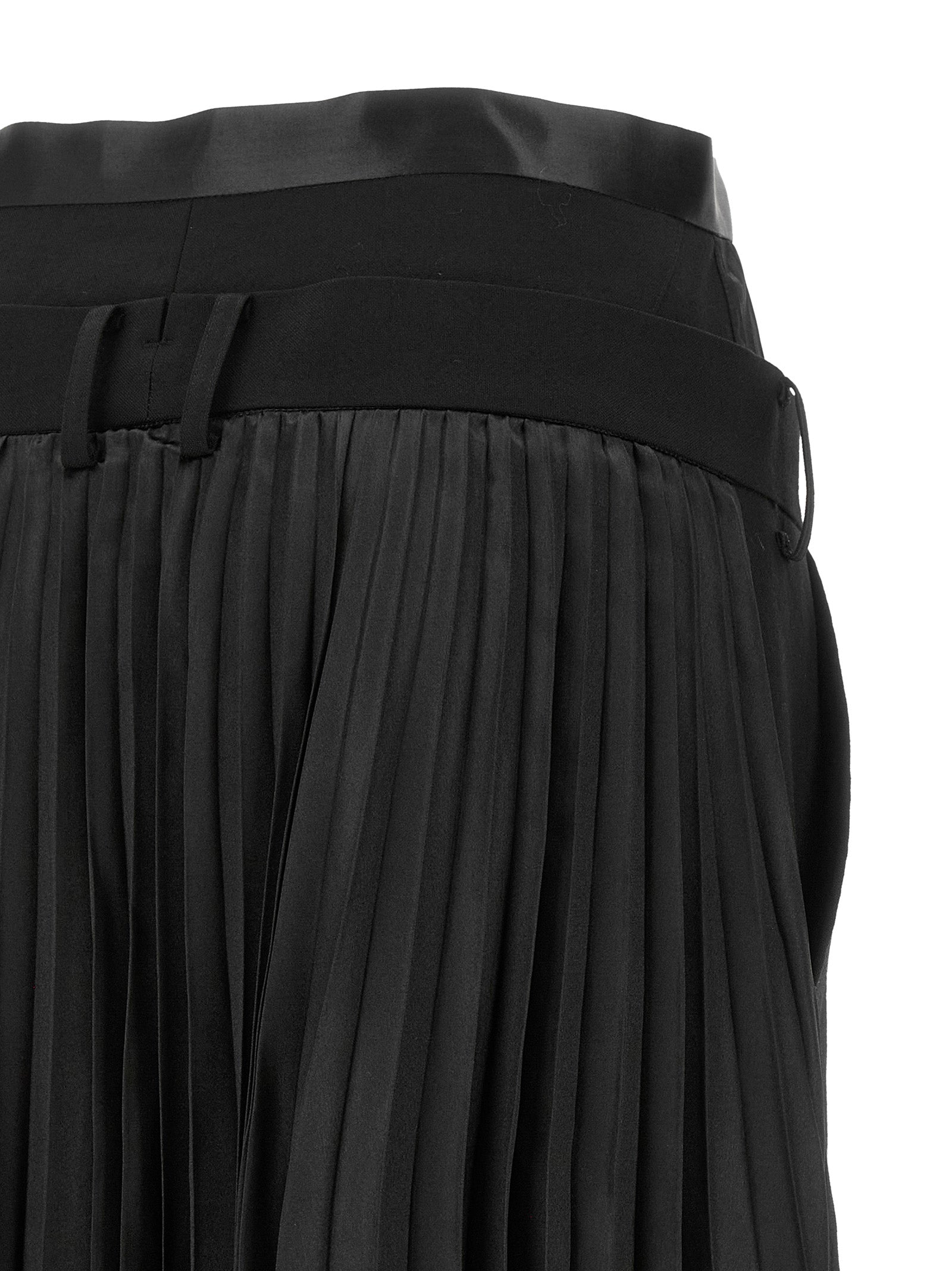Black Wool Casual Pants