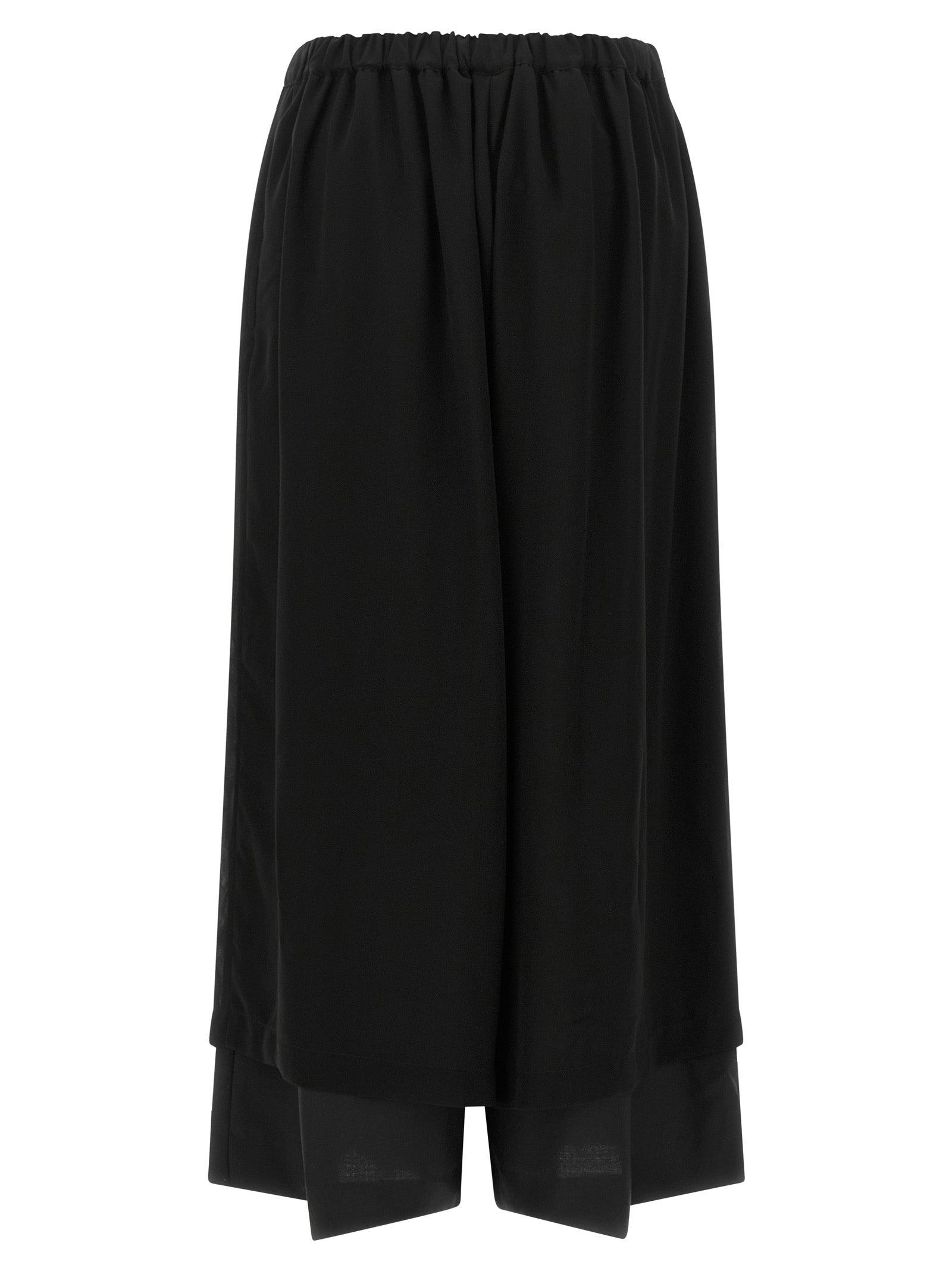 Black Wool Casual Pants