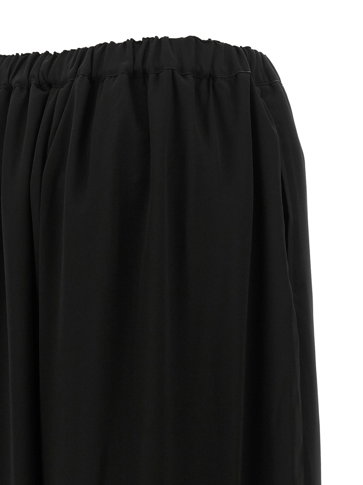 Black Wool Casual Pants