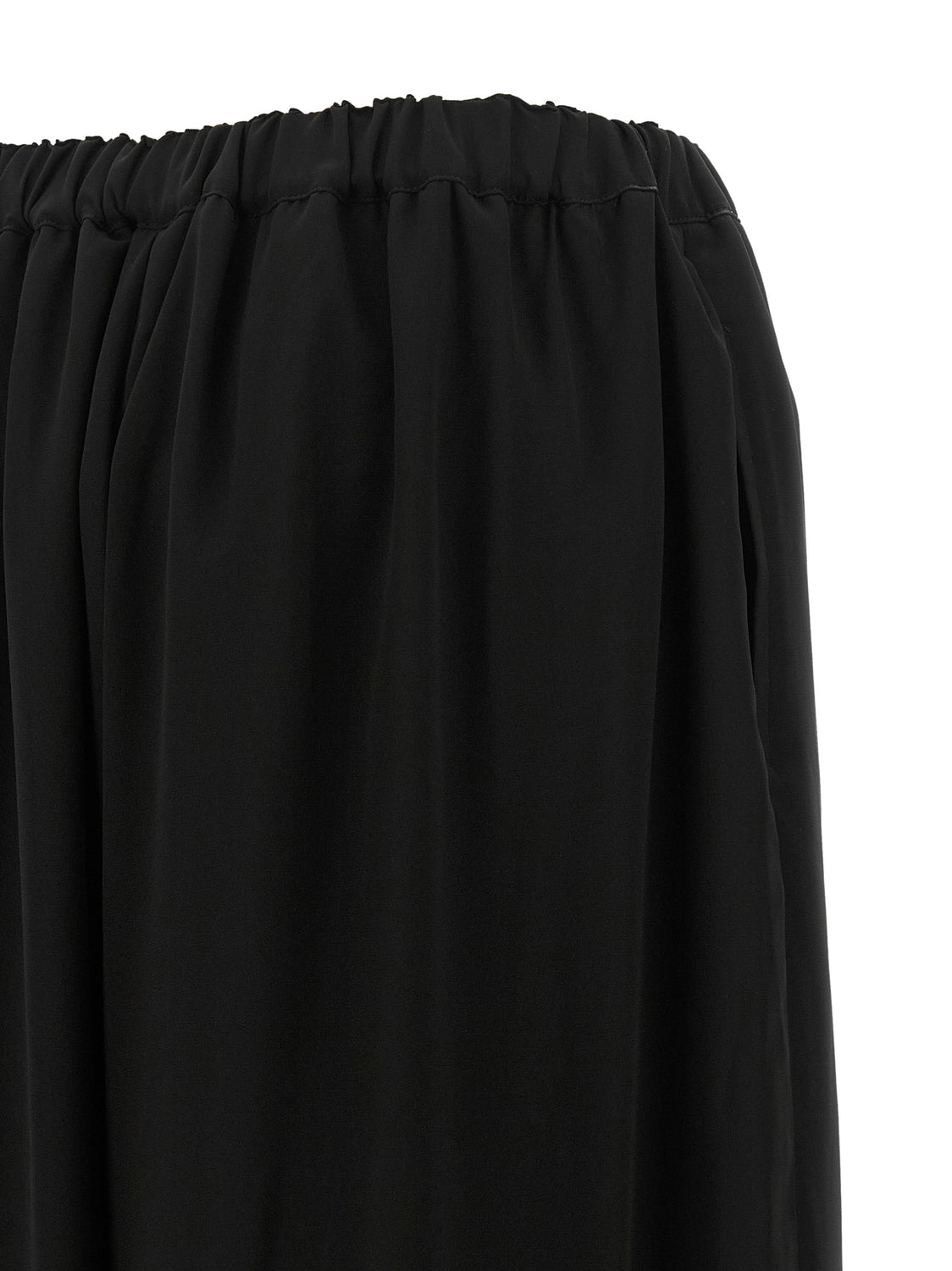 Black Wool Casual Pants
