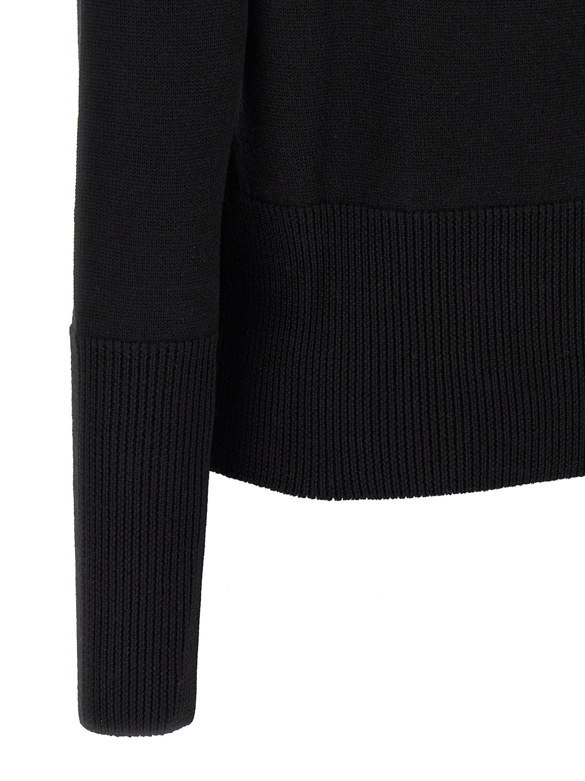 Black Wool Cardigan