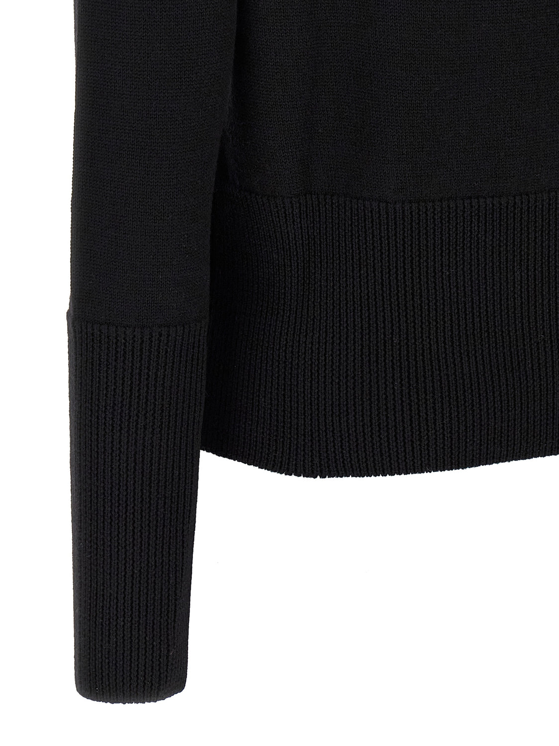 Black Wool Cardigan