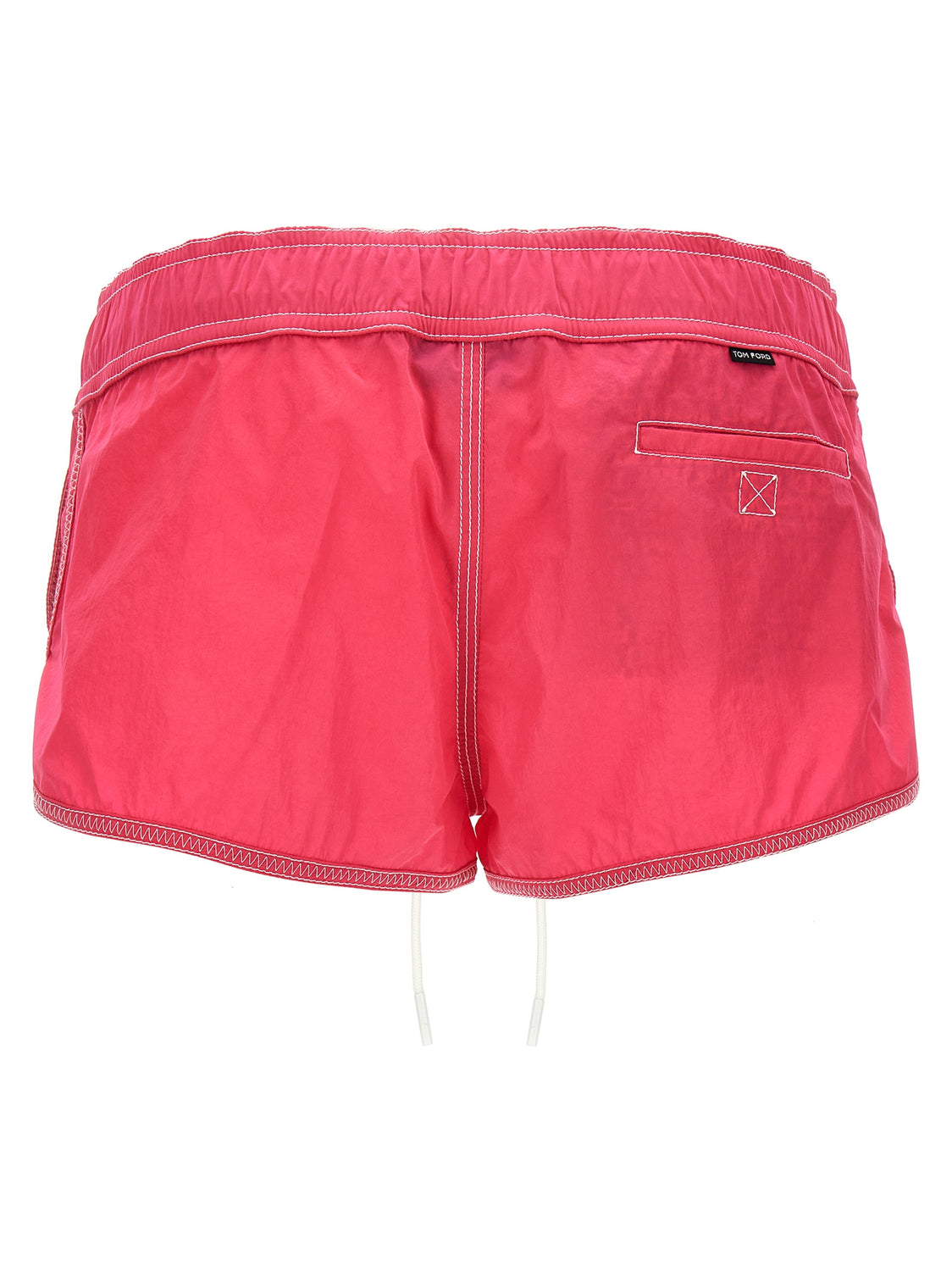 Fuchsia Polyamide Bermuda Shorts
