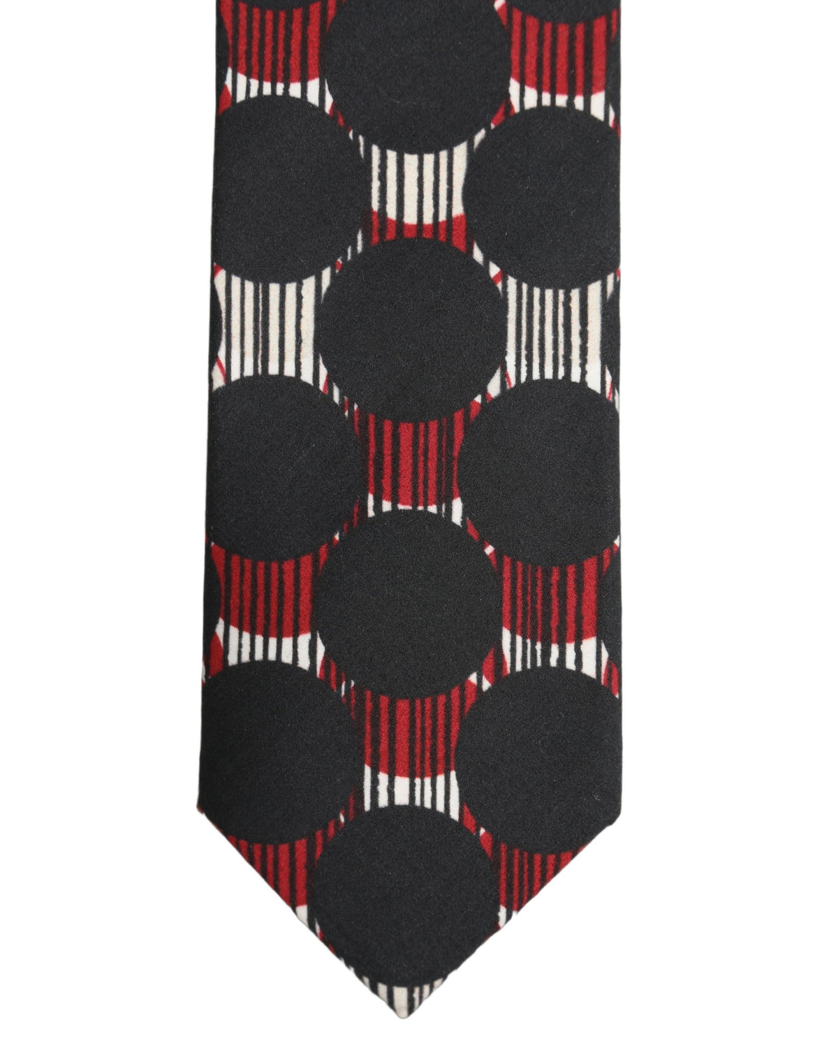 Multicolor Cotton Geometric Adjustable Tied Necktie Tie