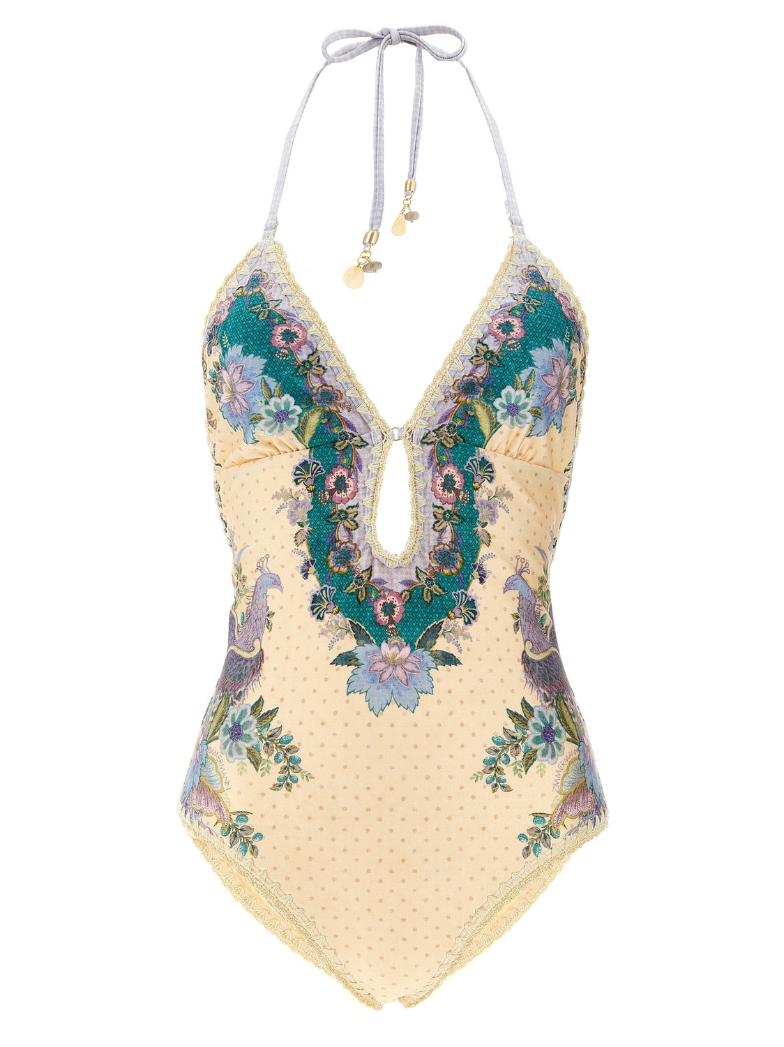 Multicolor Polyamide One-Piece Swimsuit