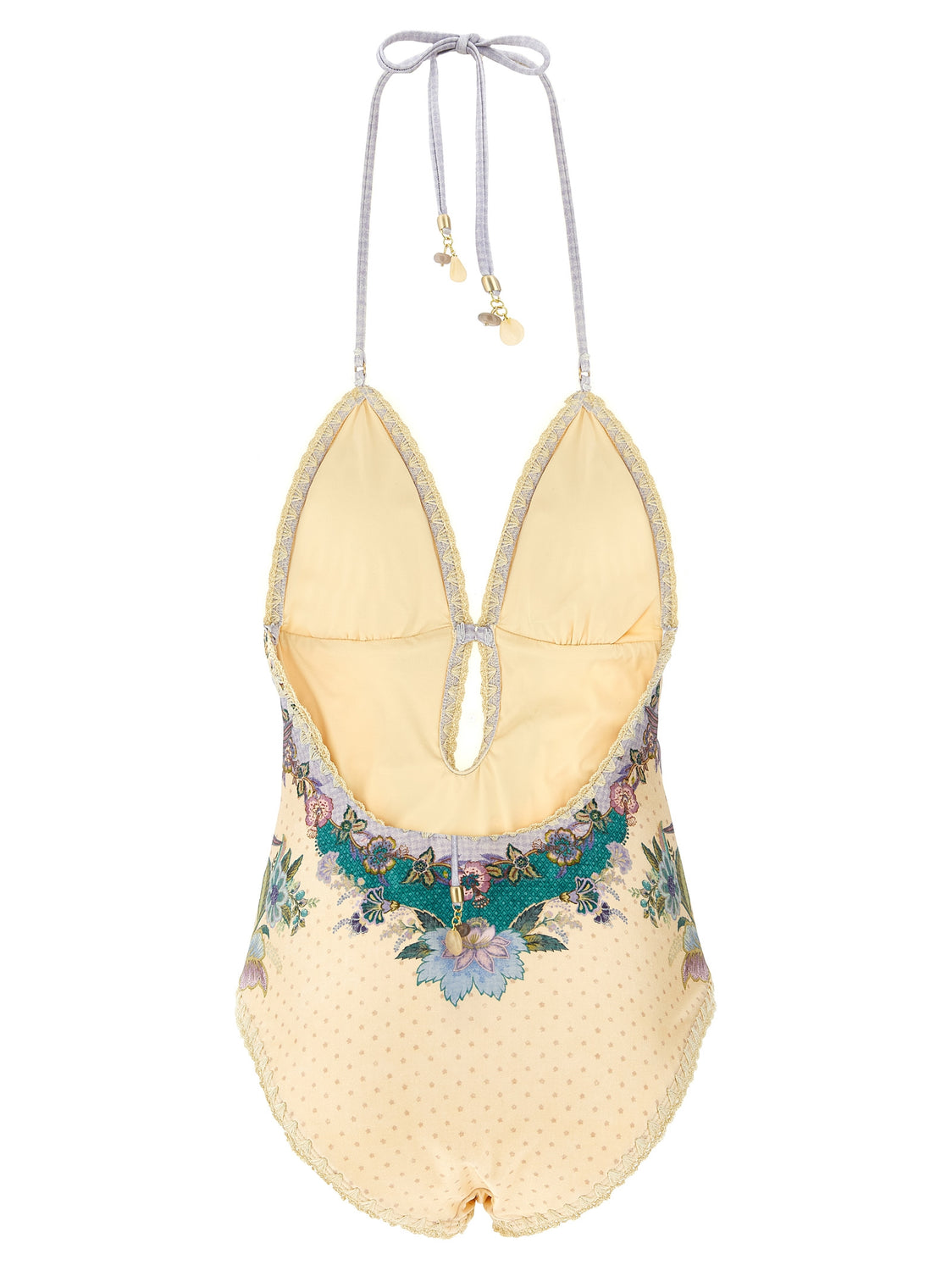 Multicolor Polyamide One-Piece Swimsuit