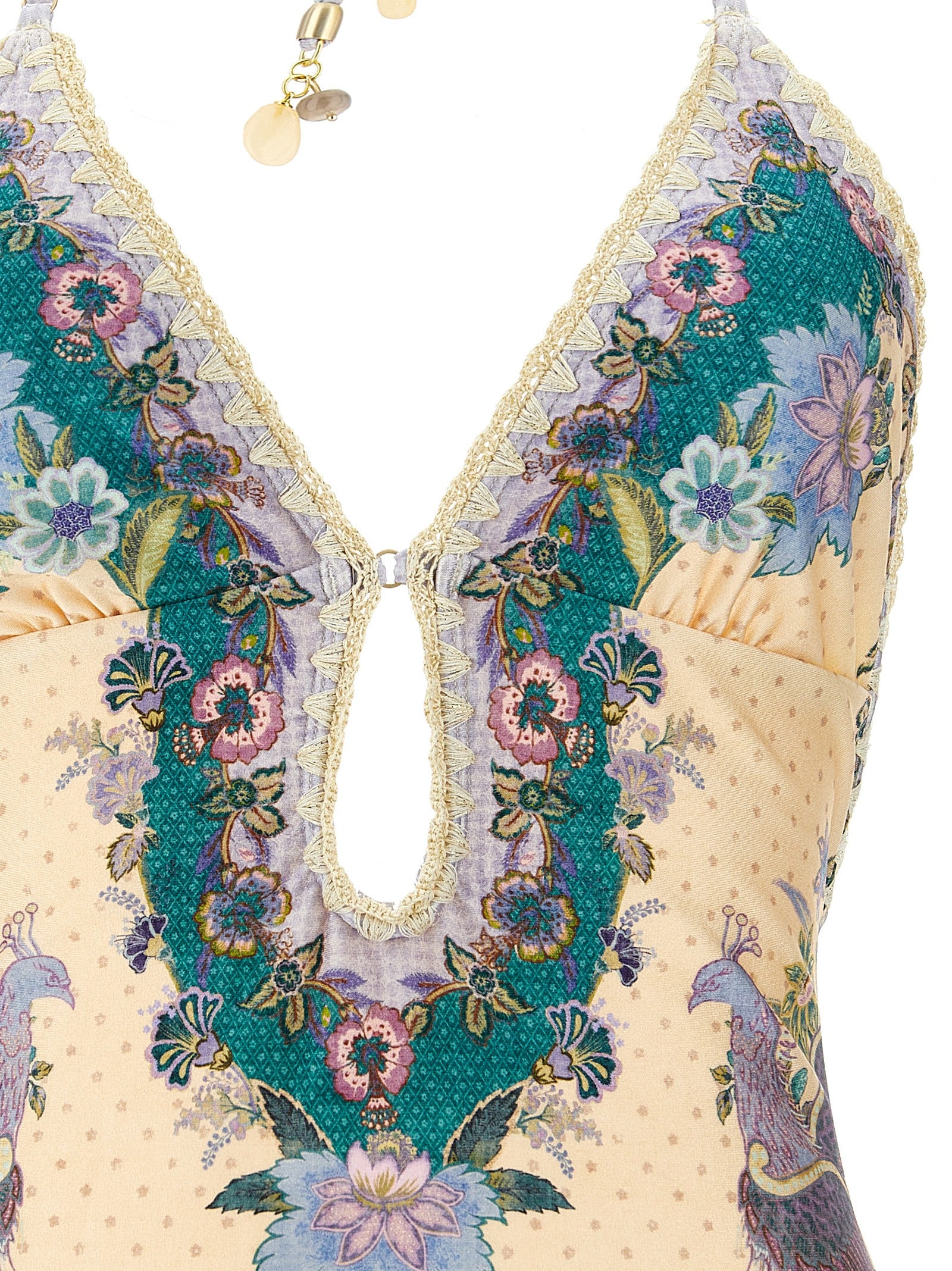 Multicolor Polyamide One-Piece Swimsuit