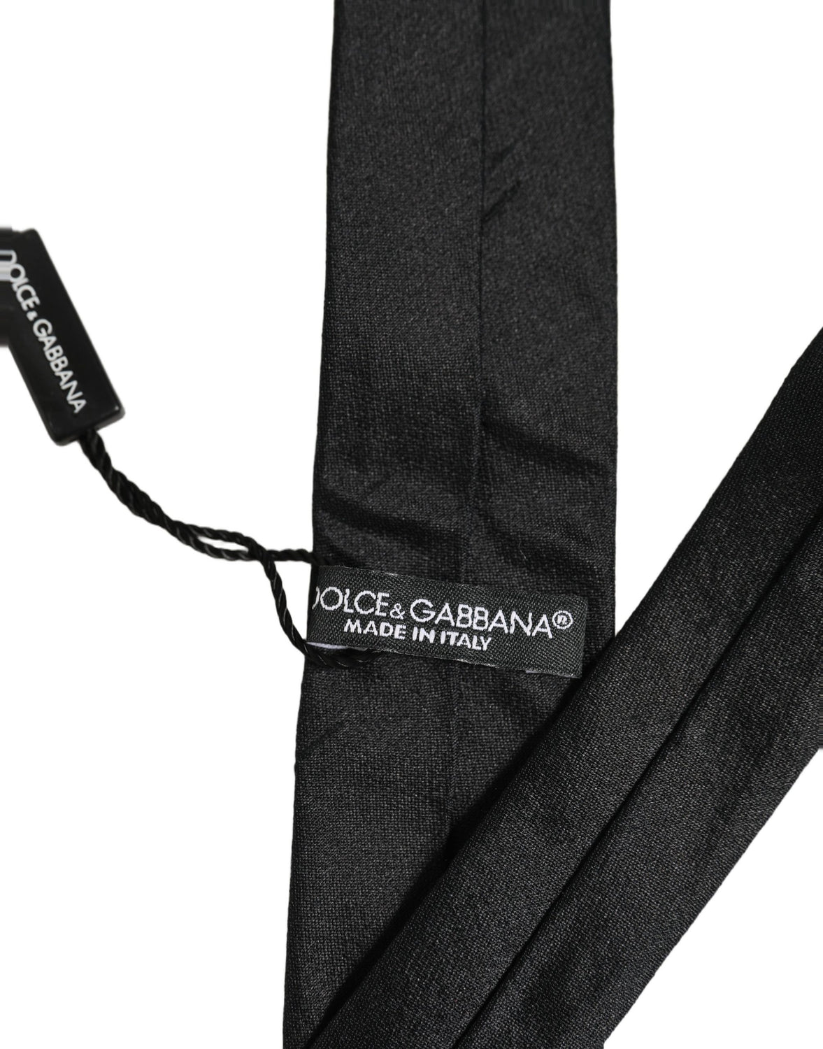 Men Black Satin Silk Classic Adjustable Tied Necktie Tie