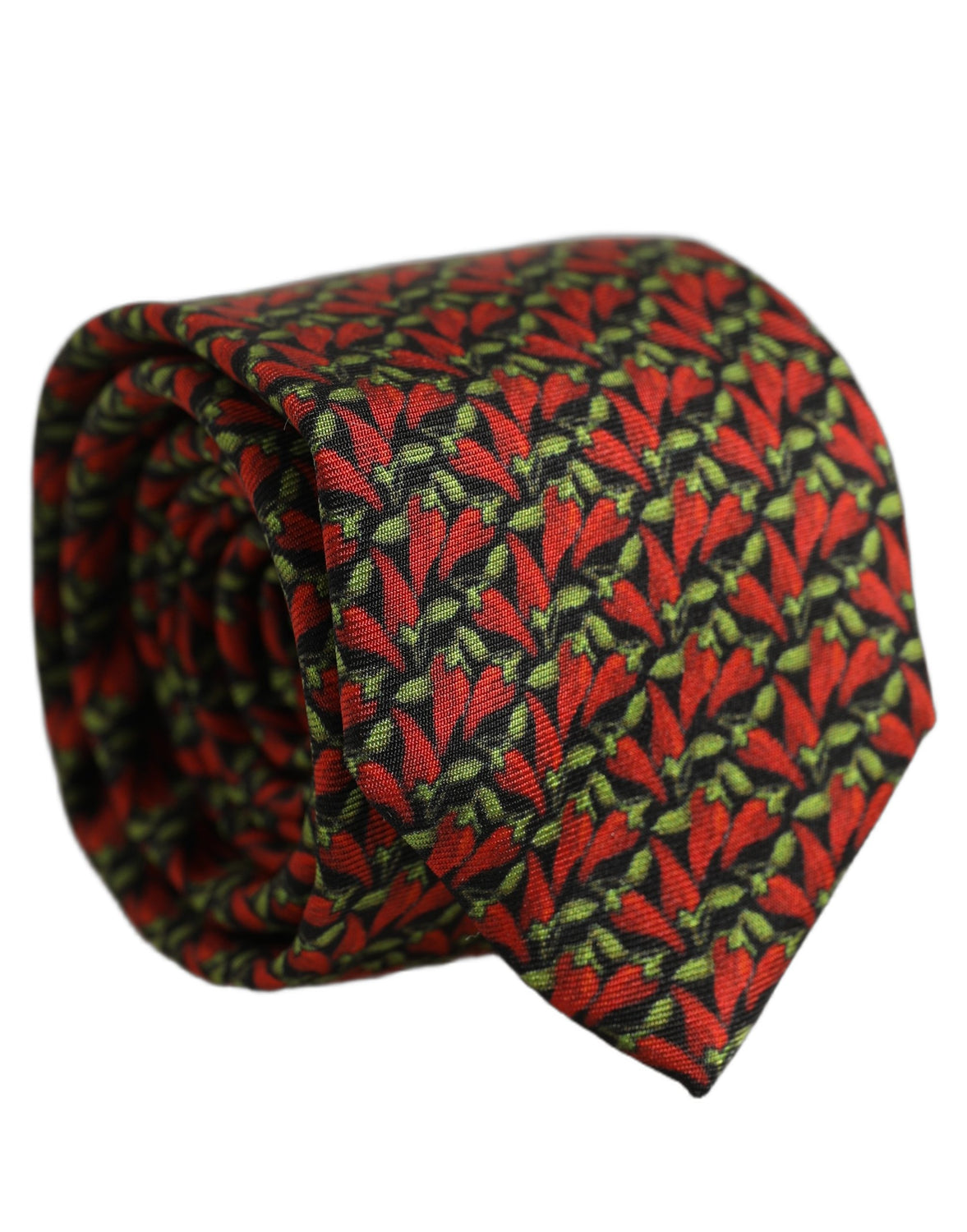Multicolor Chili Peppers Silk Adjustable Tied Necktie Tie