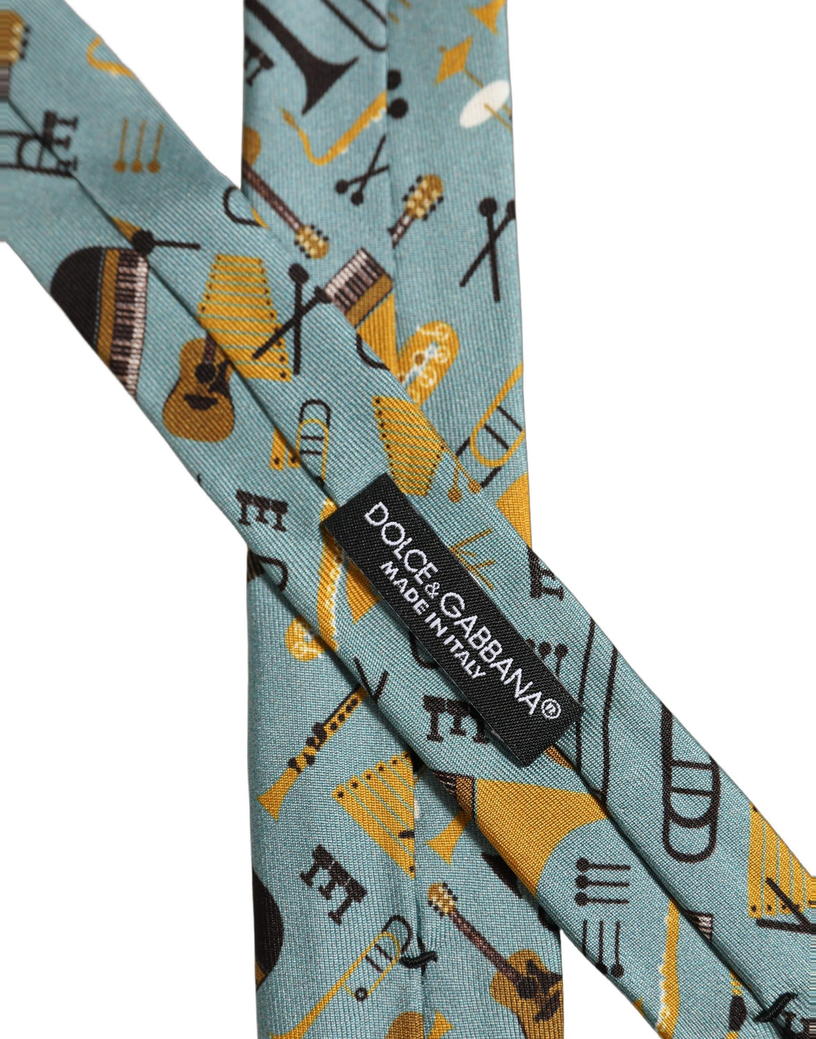 Light Blue Instruments Adjustable Tied Men Necktie Tie
